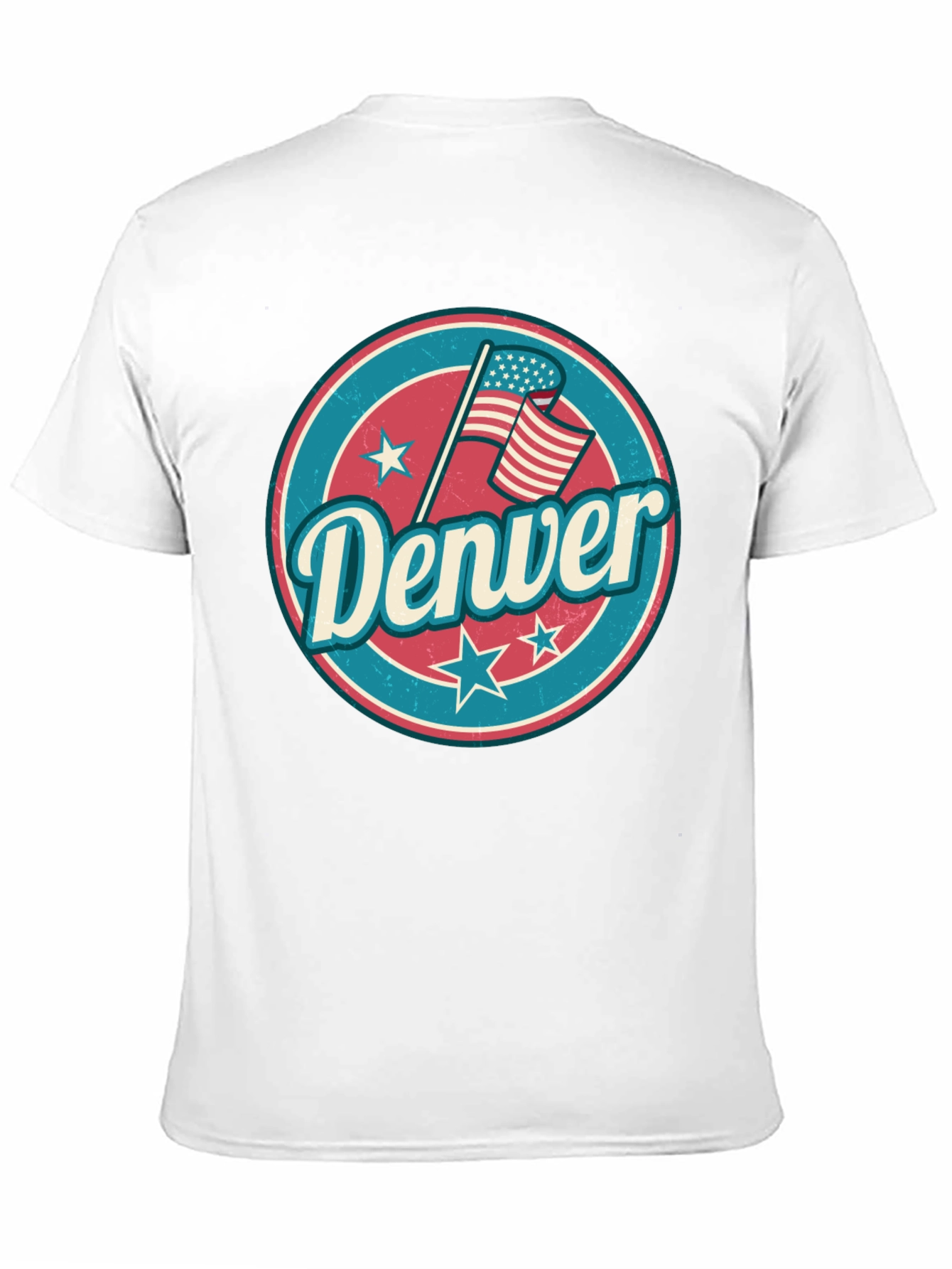 Denver Retro Graphic Tee - USA Flag