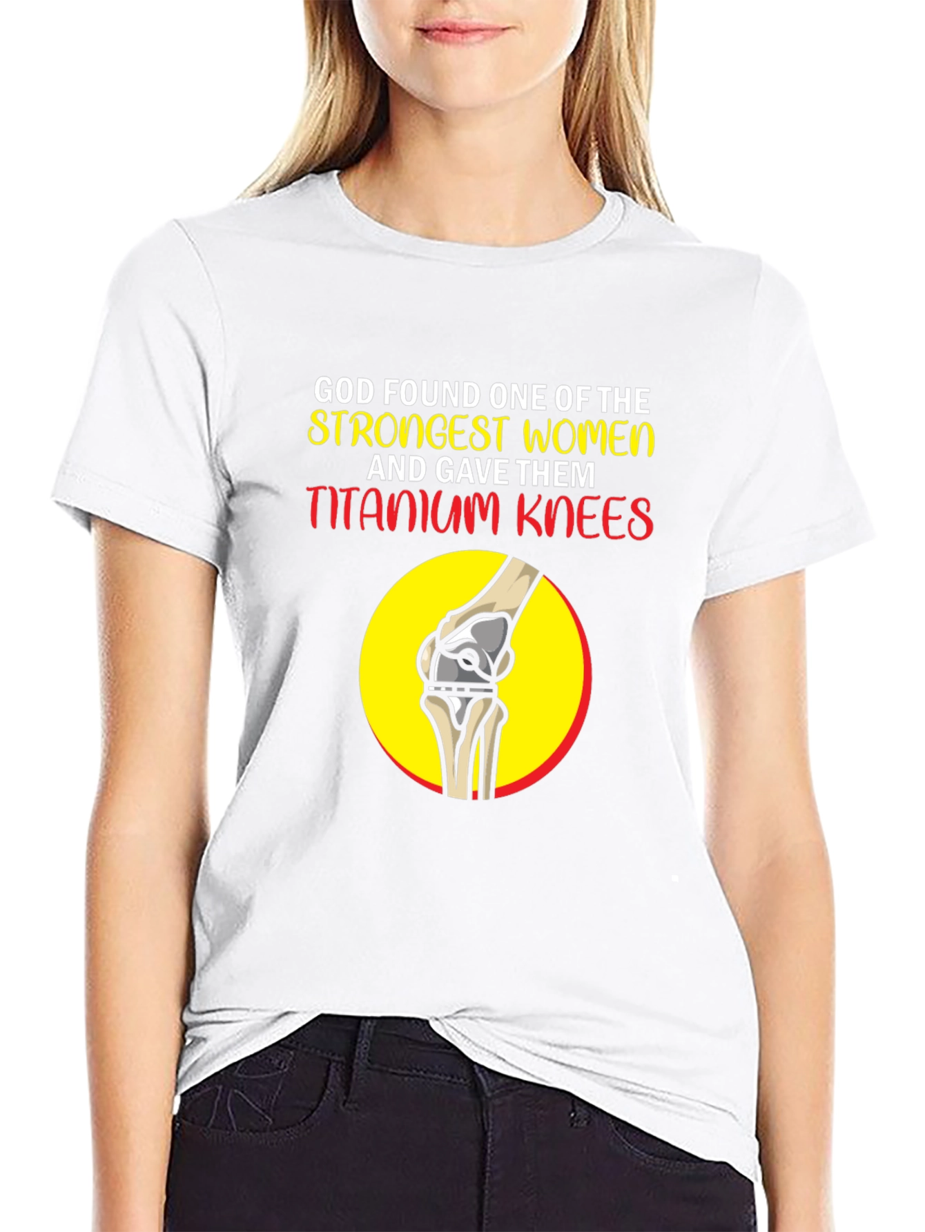 Strong Women Titanium Knees Graphic Tee