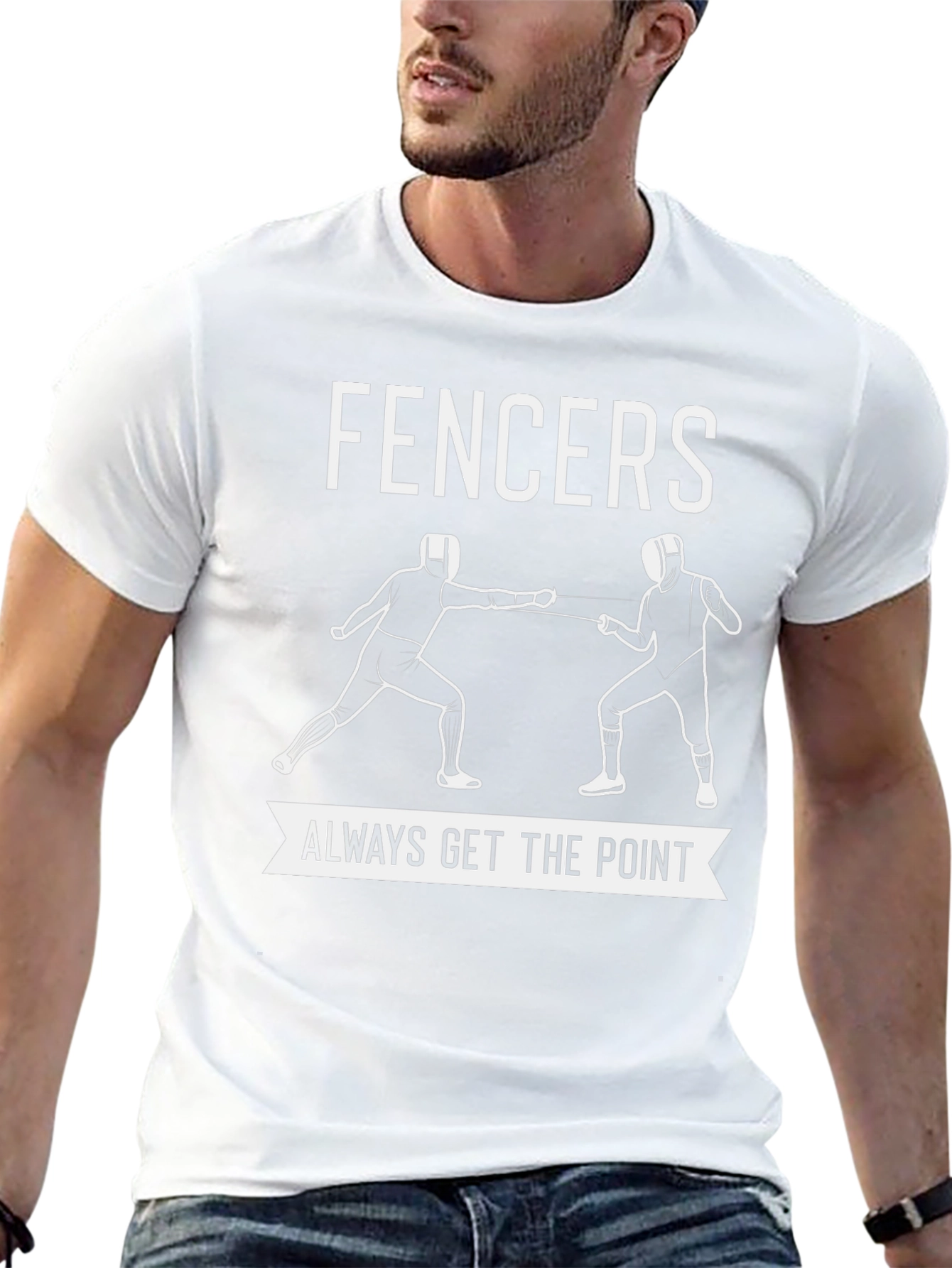 Fencers Always Get the Point Graphic T-Shirt