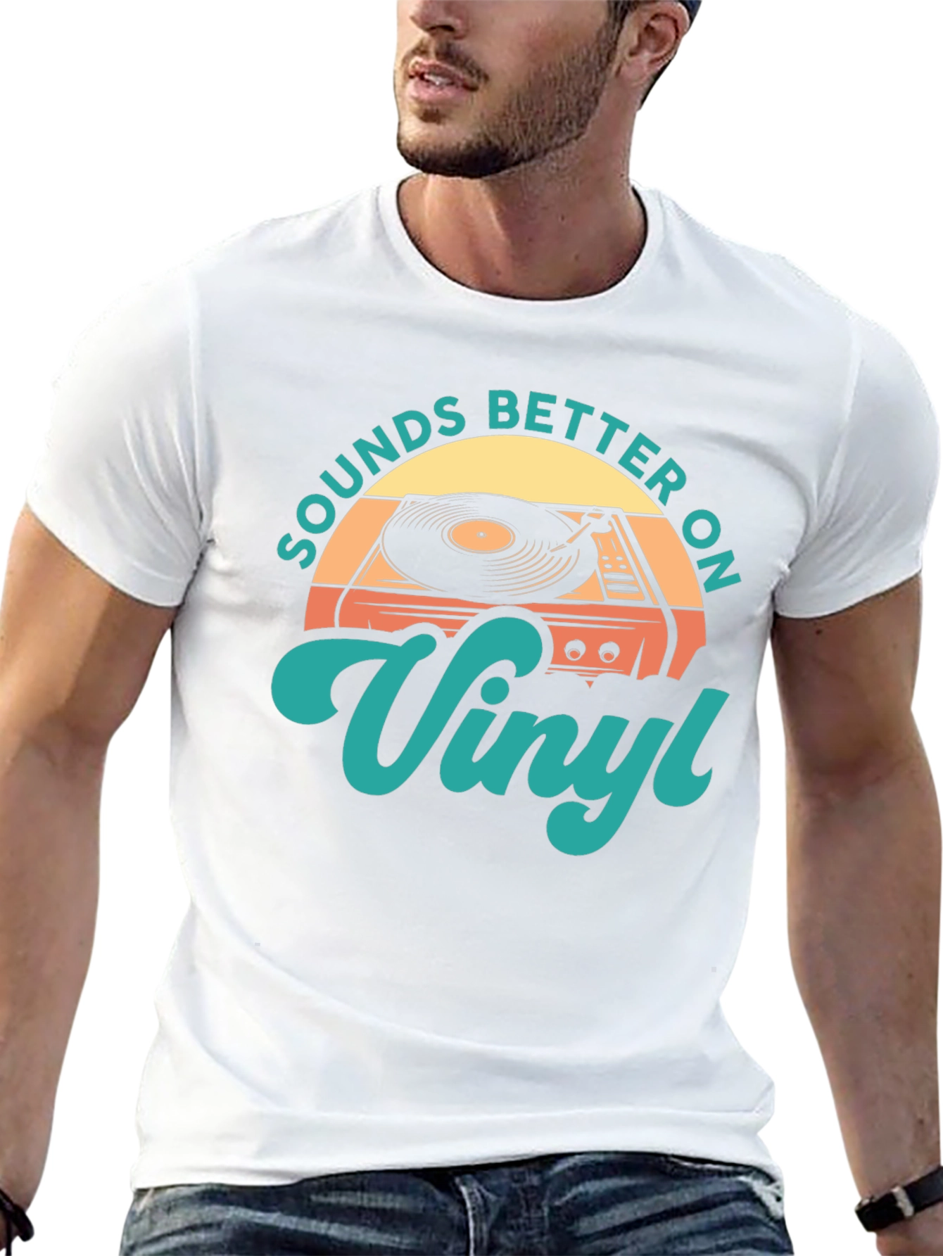 Sounds Better On Vinyl Retro T-Shirt