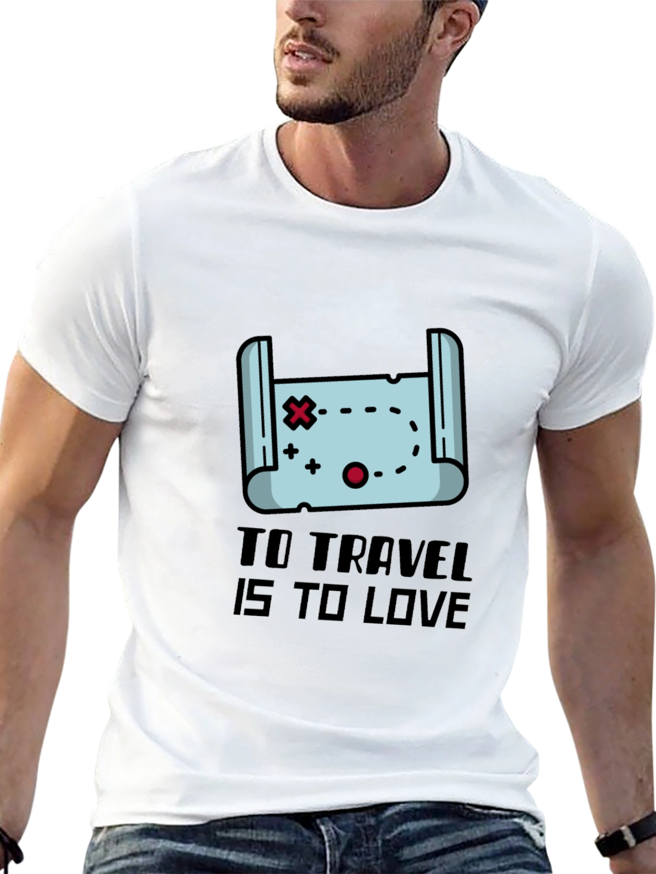 Travel Map Graphic T-Shirt: Explore in Style