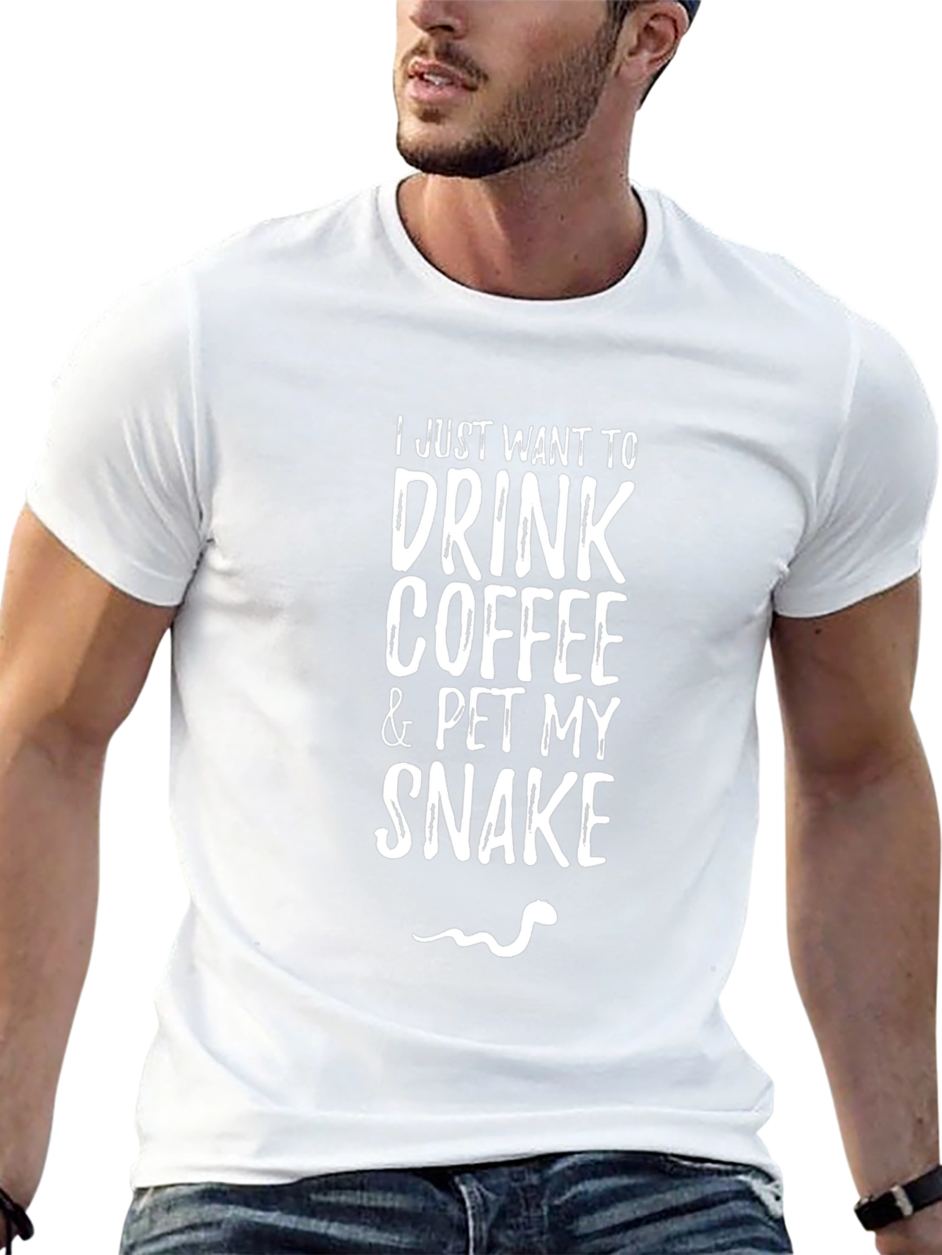 Coffee & Snake Lover T-Shirt - Pet Reptile Tee