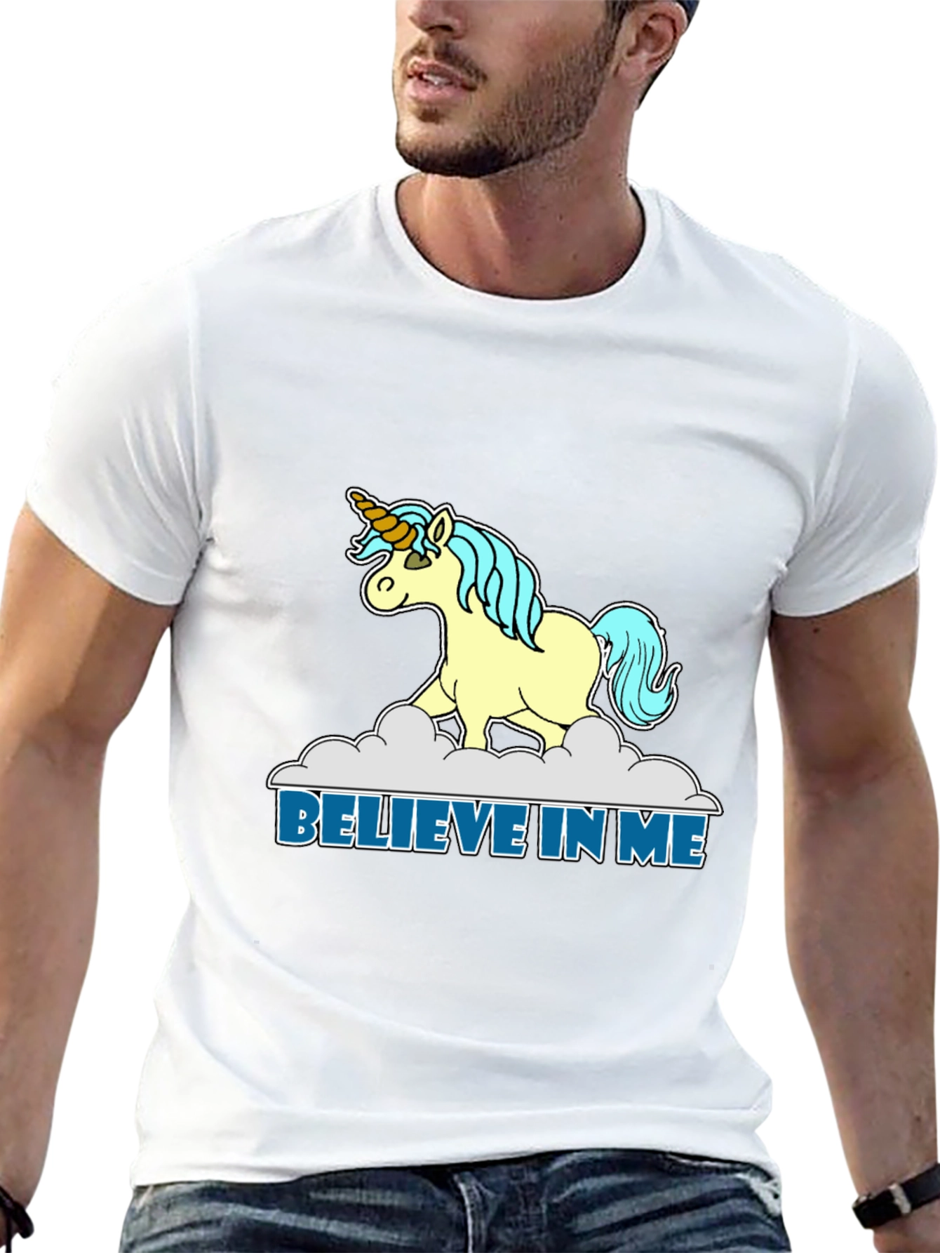Believe in Me Unicorn Graphic T-Shirt