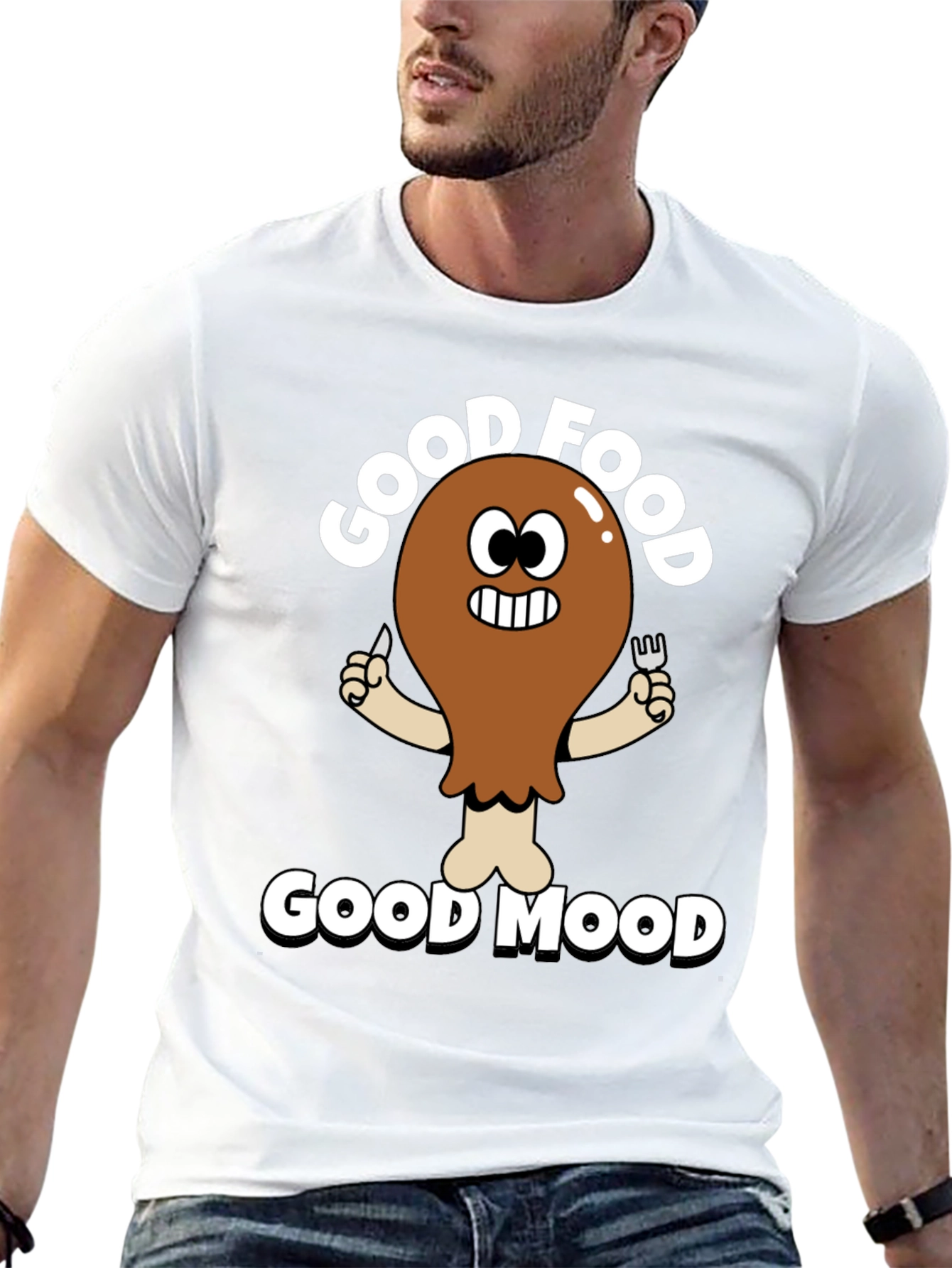 Good Food Good Mood Funny T-Shirt