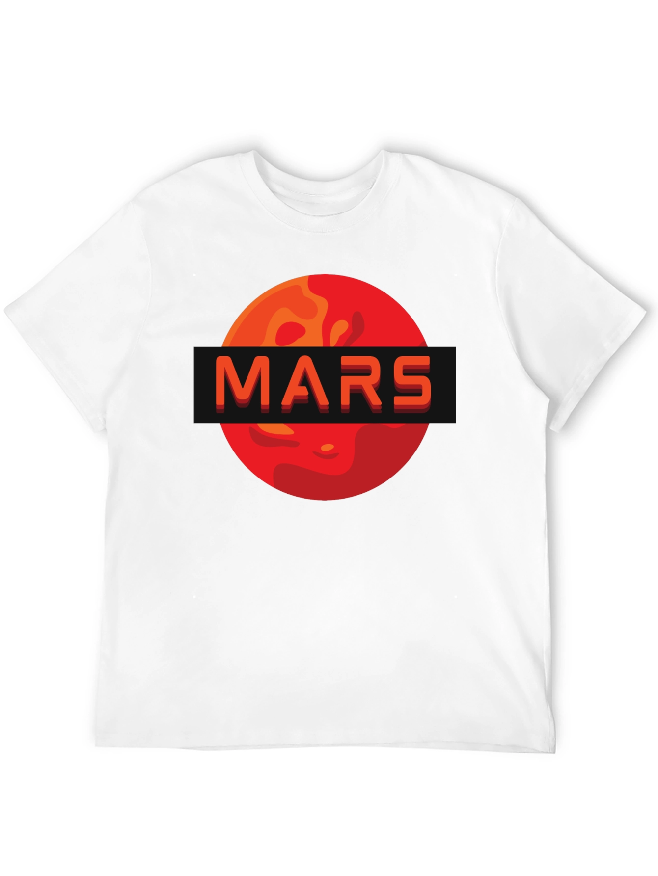 Mars Graphic Print T-Shirt - Space Enthusiast Apparel