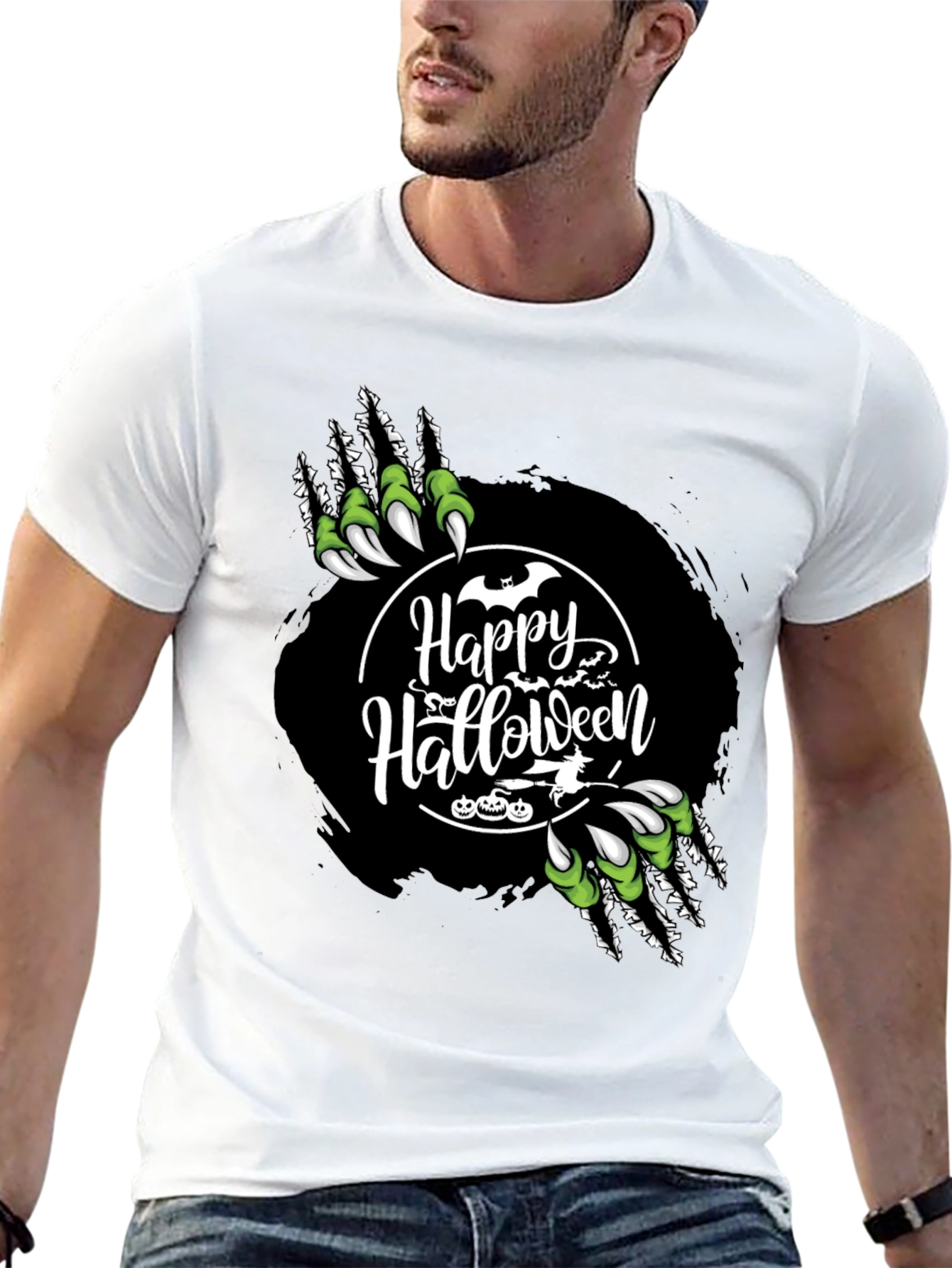 Happy Halloween Graphic Tee - Spooky Season Shirt