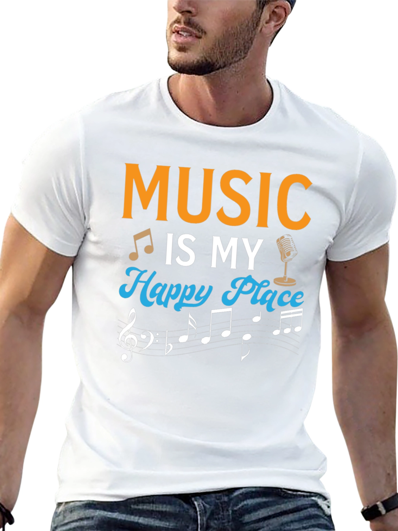 Music Is My Happy Place T-Shirt