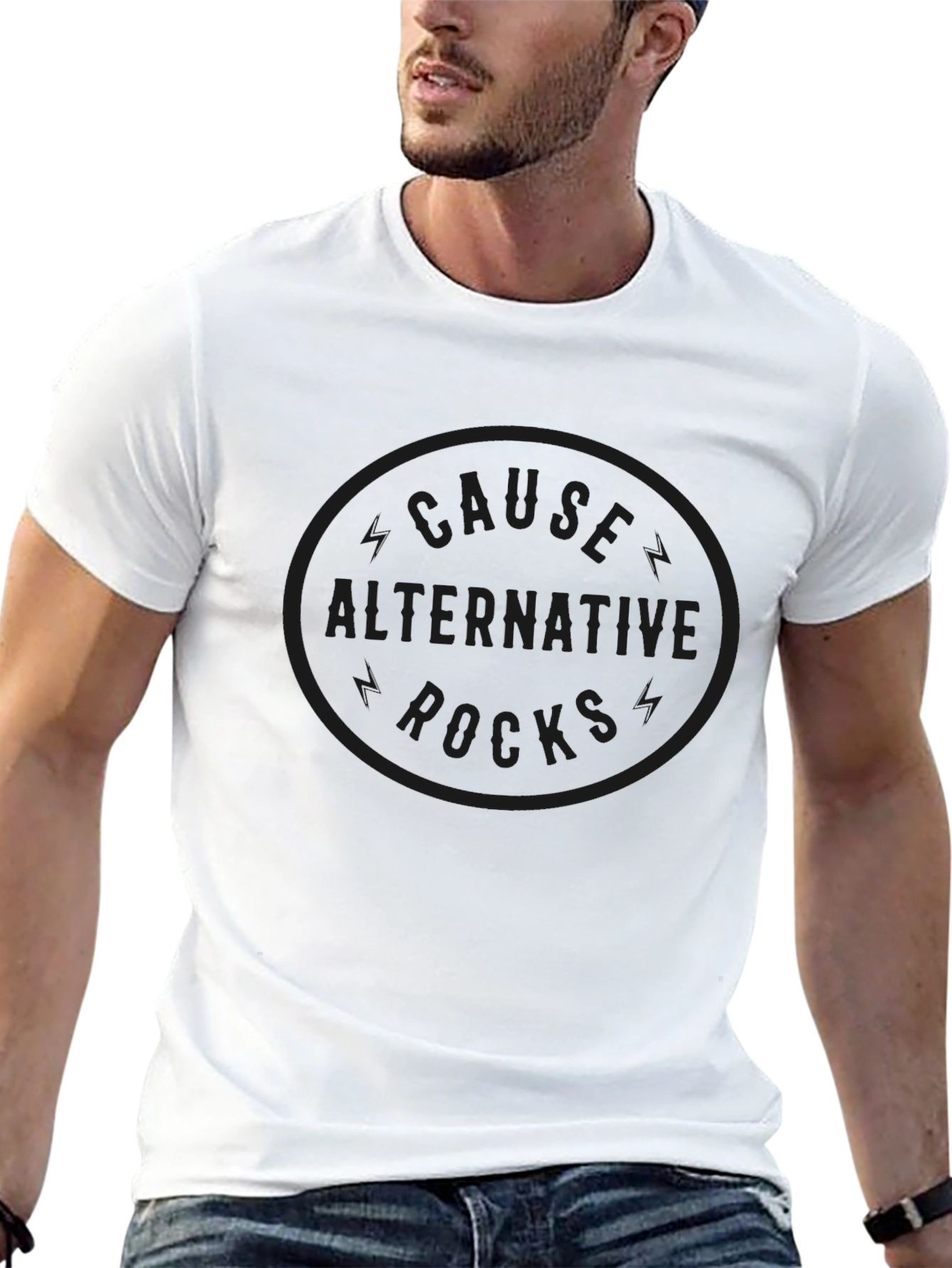 Cause Alternative Rocks Black T-Shirt - Stylish Graphic Tee