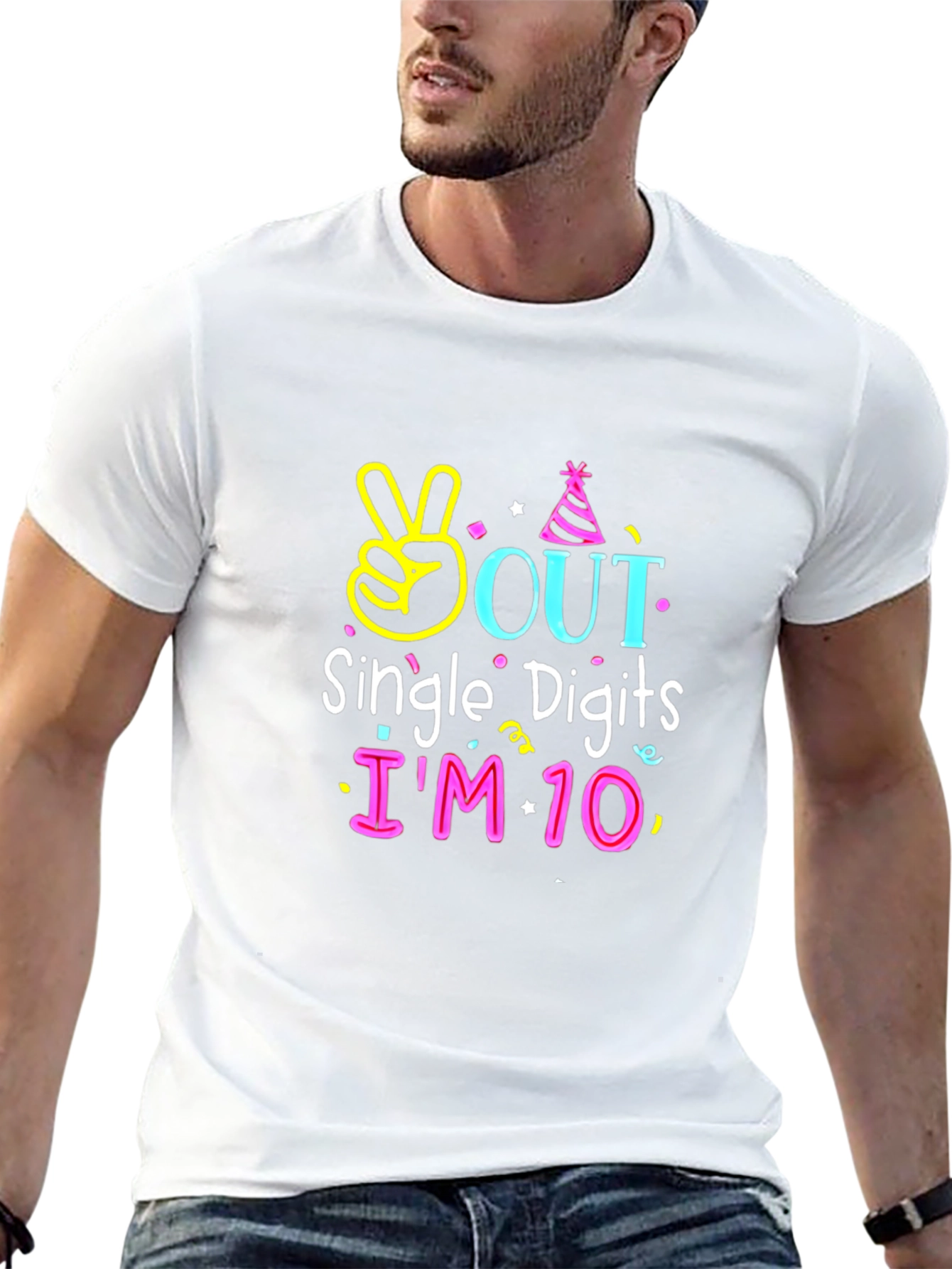 10th Birthday T-Shirt Single Digits Out