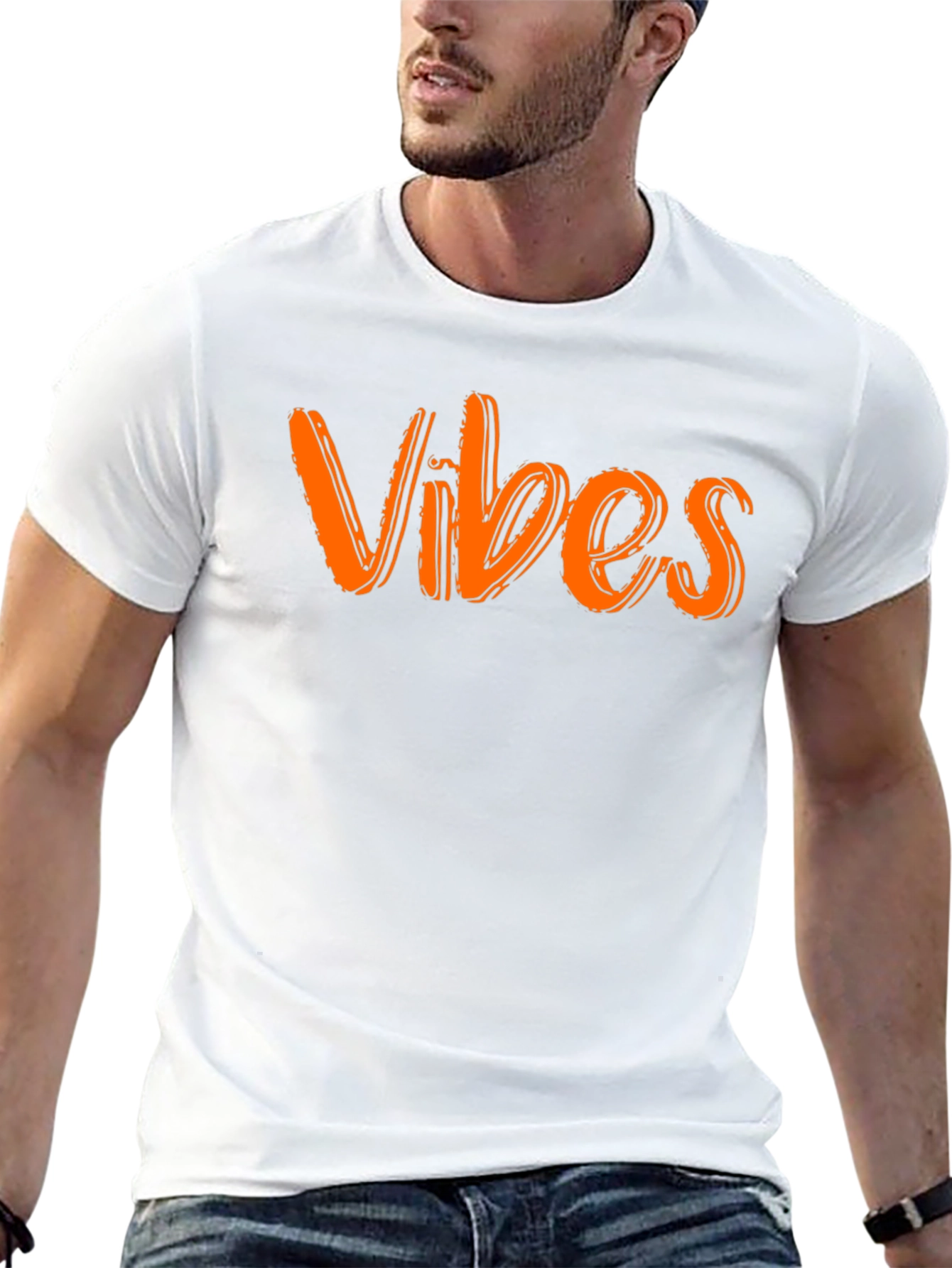 Vibes Graphic T-Shirt - Cool & Casual Black Tee