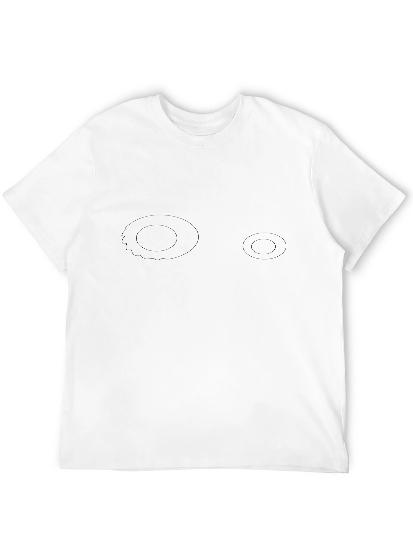 Plain Black Unisex Crew Neck T-Shirt