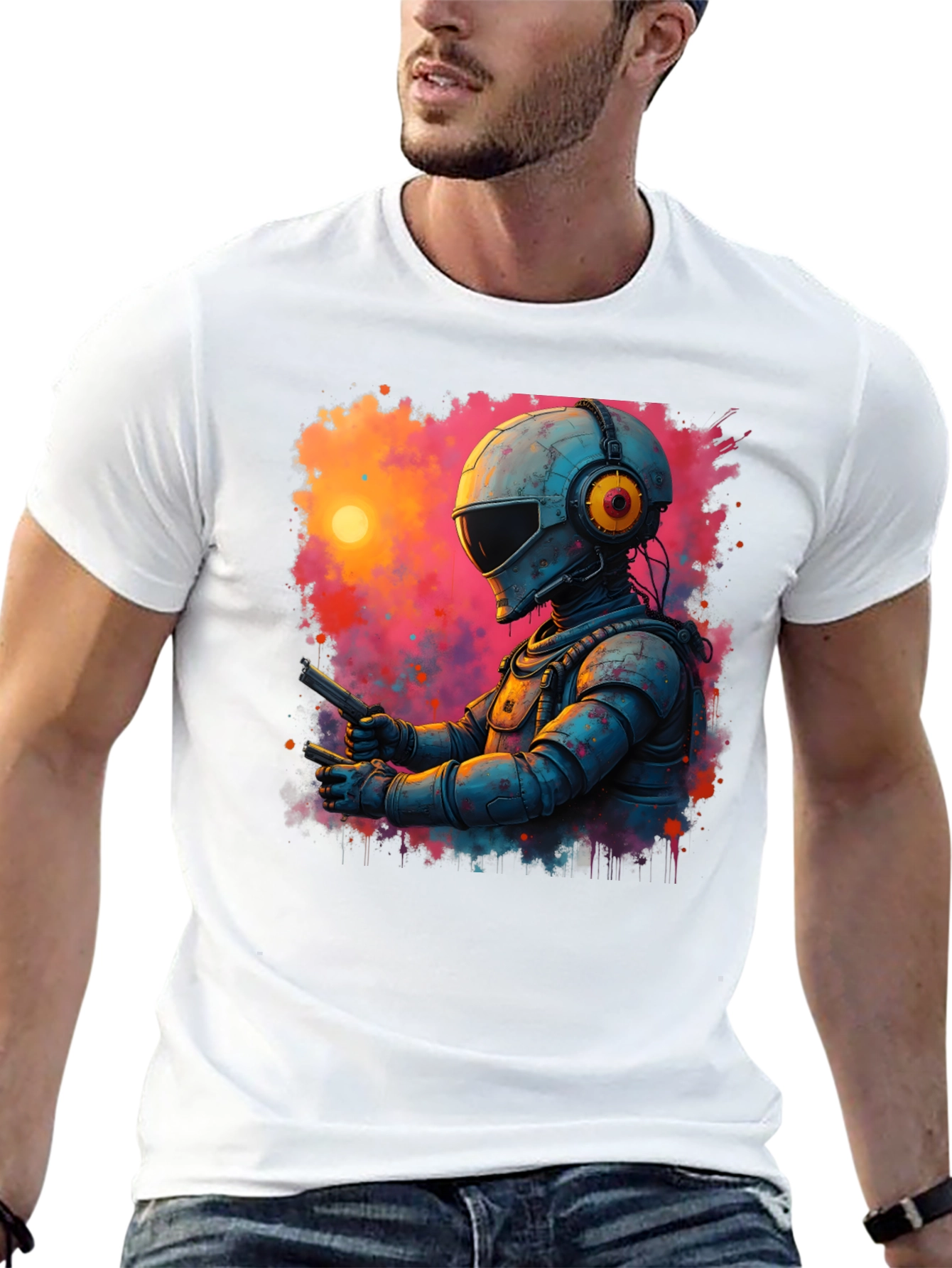 Retro Sci-Fi Astronaut T-Shirt