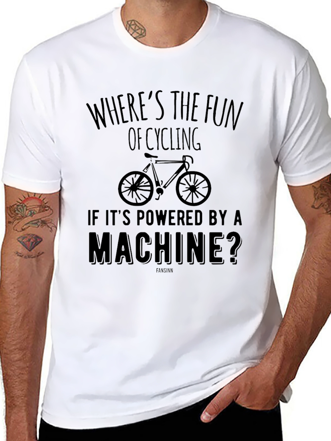 Cycling Fun T-Shirt - Human Powered Ride