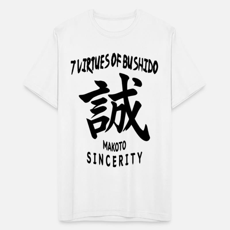 7 Virtues of Bushido (Sincerity - Black Kanji)