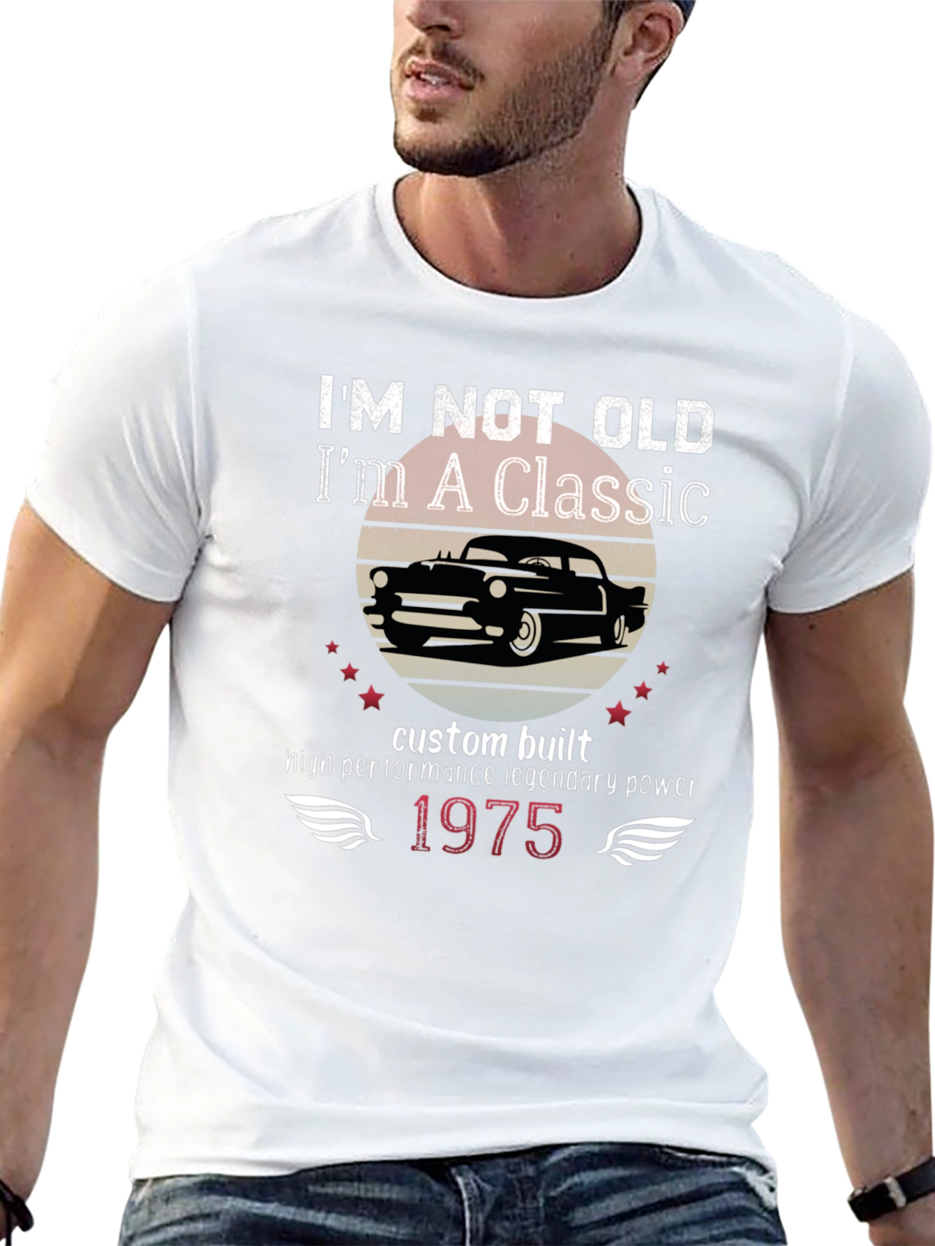 Classic Car Enthusiast T-Shirt - 1975 Edition