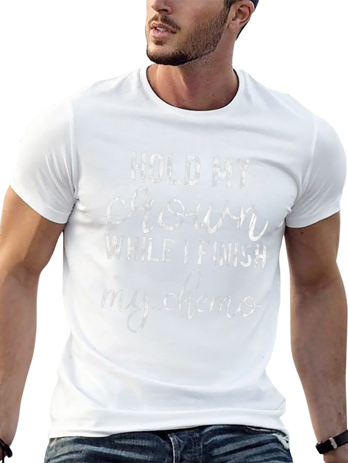 Hold My Crown Chemo T-Shirt - Black Cotton Tee