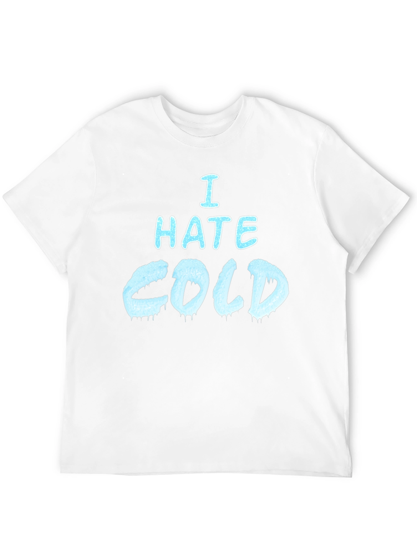 I Hate Cold Graphic T-Shirt - Black