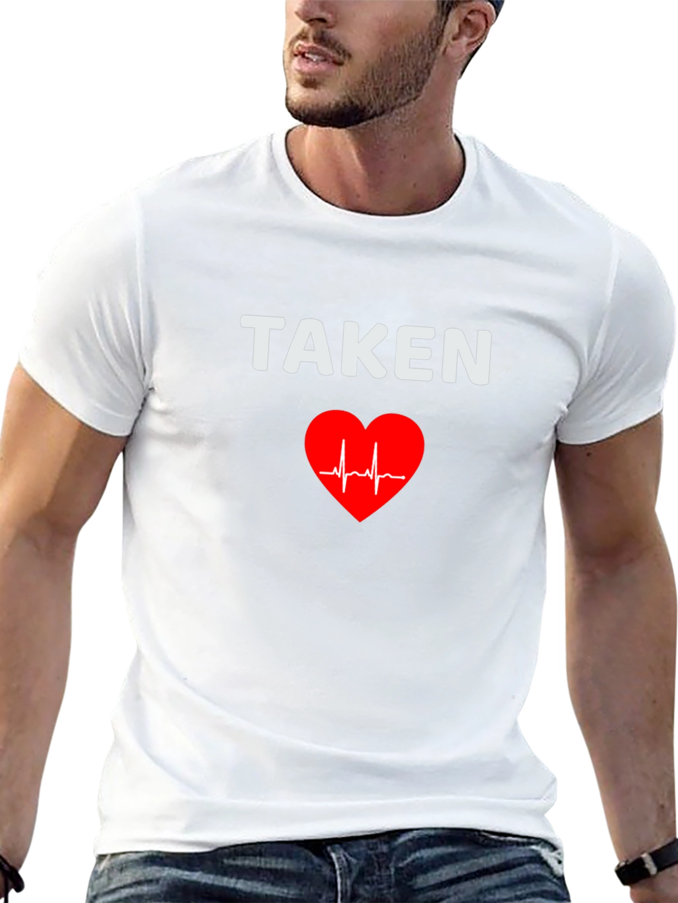 Taken Heartbeat Graphic Tee - Black T-Shirt
