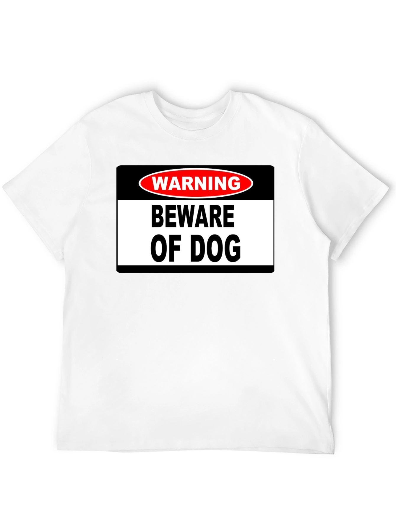 Warning Beware of Dog Graphic T-Shirt