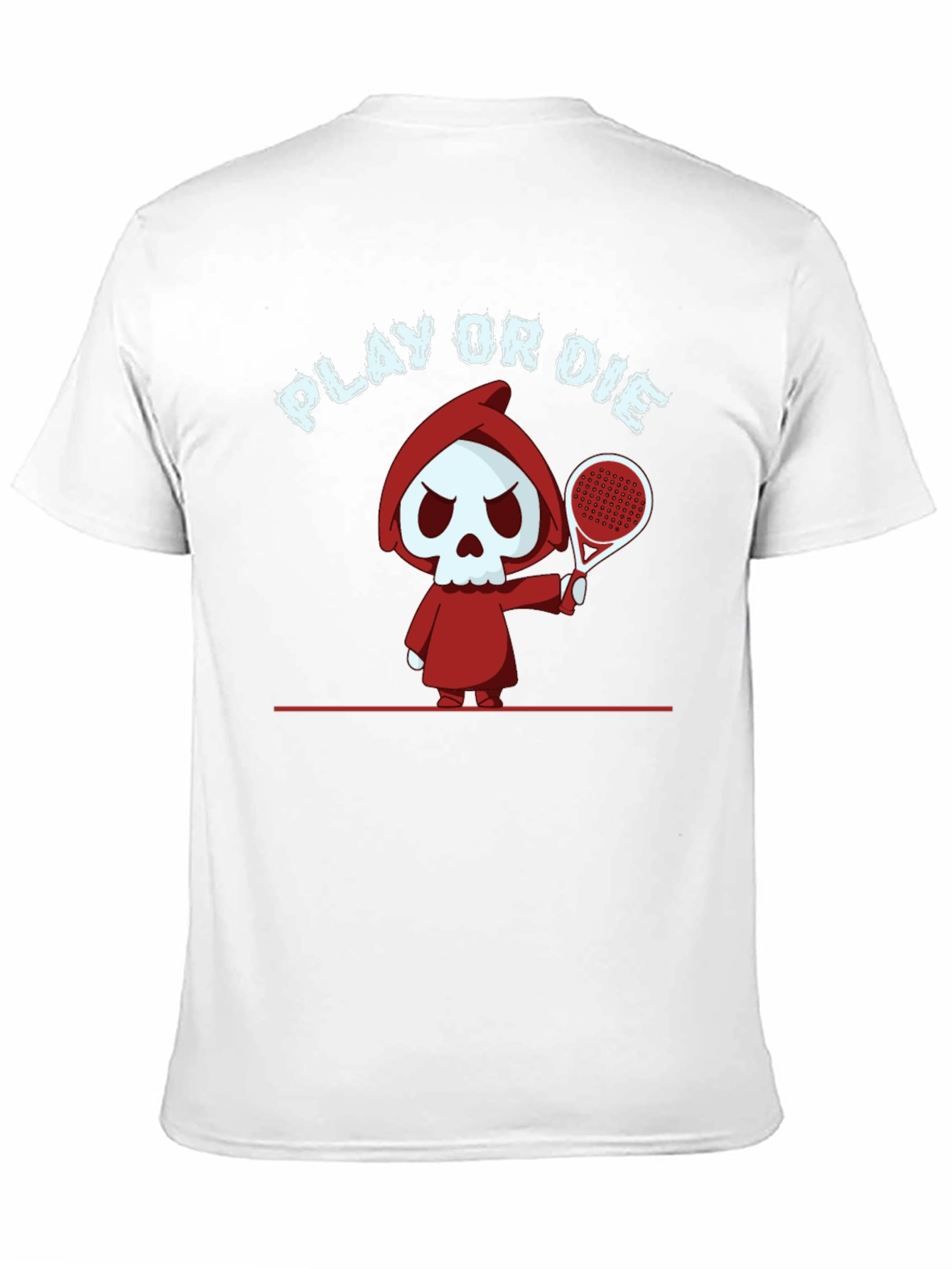Play or Die T-Shirt - Grim Reaper Tennis