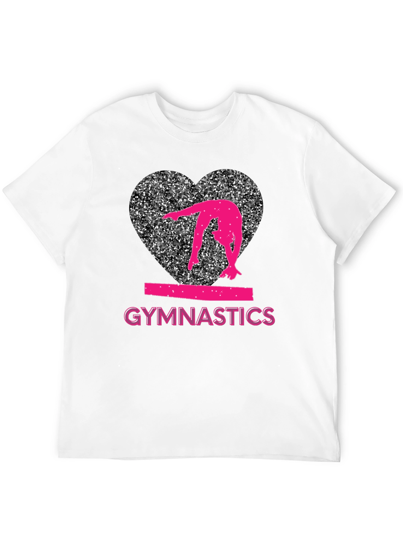 Gymnastics Heart Graphic T-Shirt