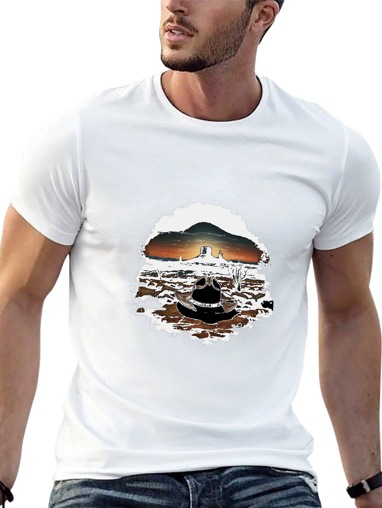Sunset Desert Graphic T-Shirt