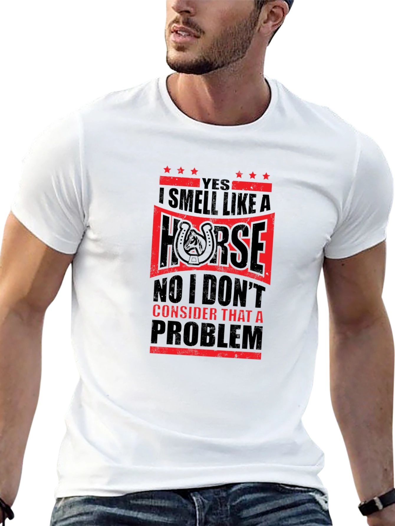 I Smell Like A Horse Mens T-Shirt