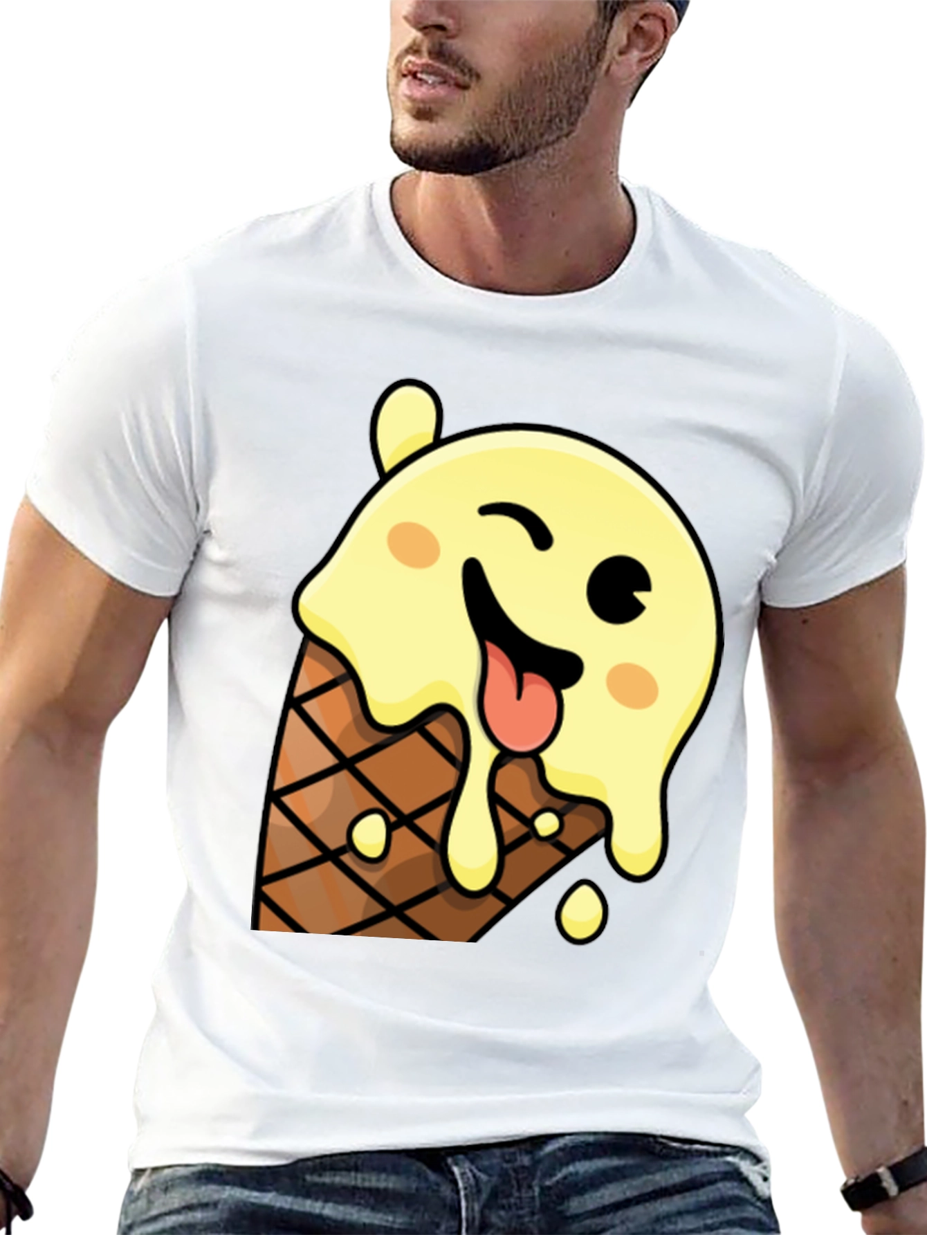 Ice Cream Cone Graphic T-Shirt - Fun & Unique!