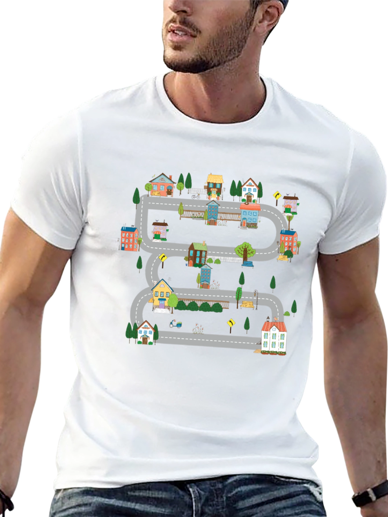 Road Trip T-Shirt Fun Town Graphic Tee