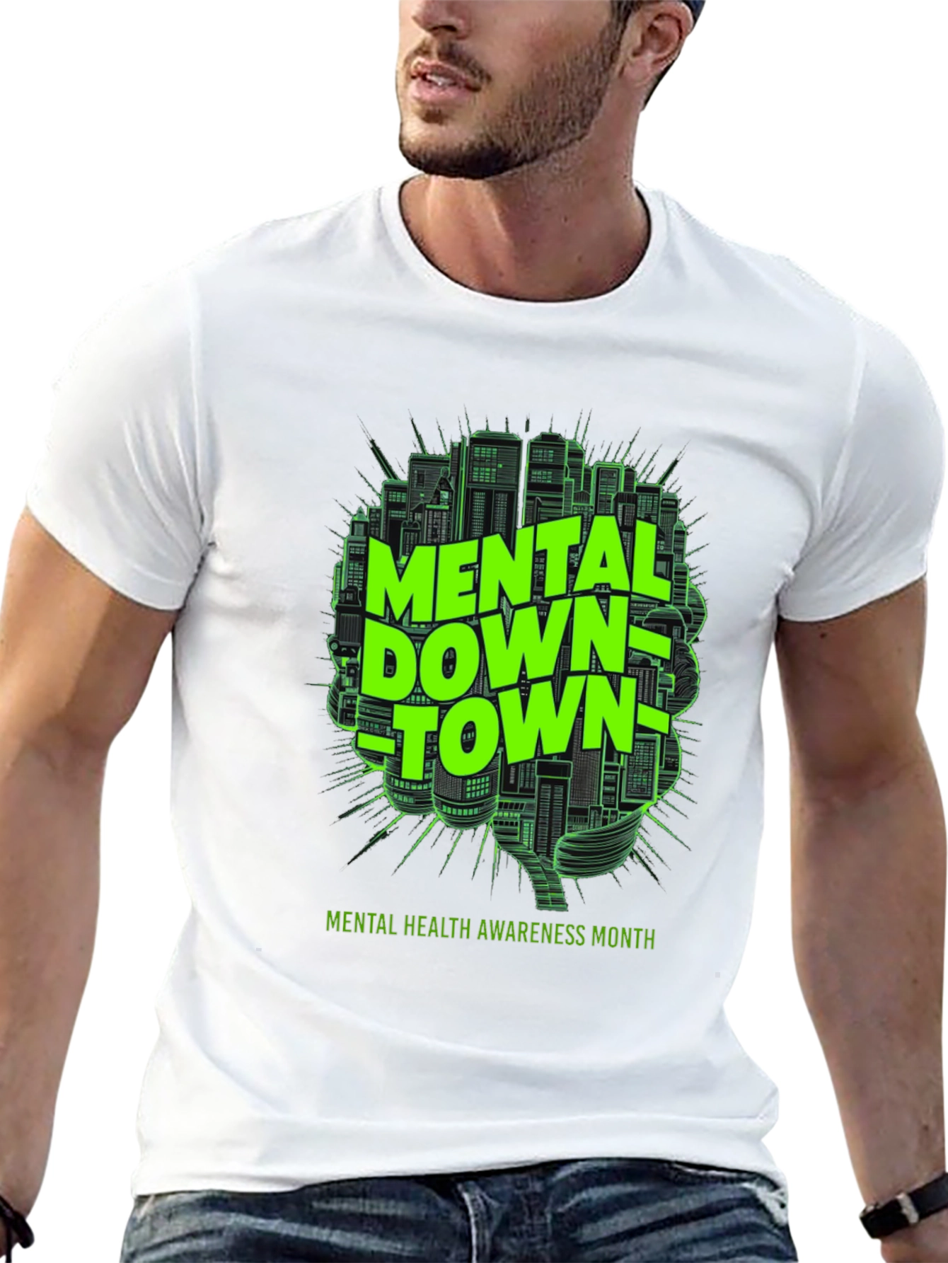 Mental Downtown T-Shirt - Mental Health Awareness