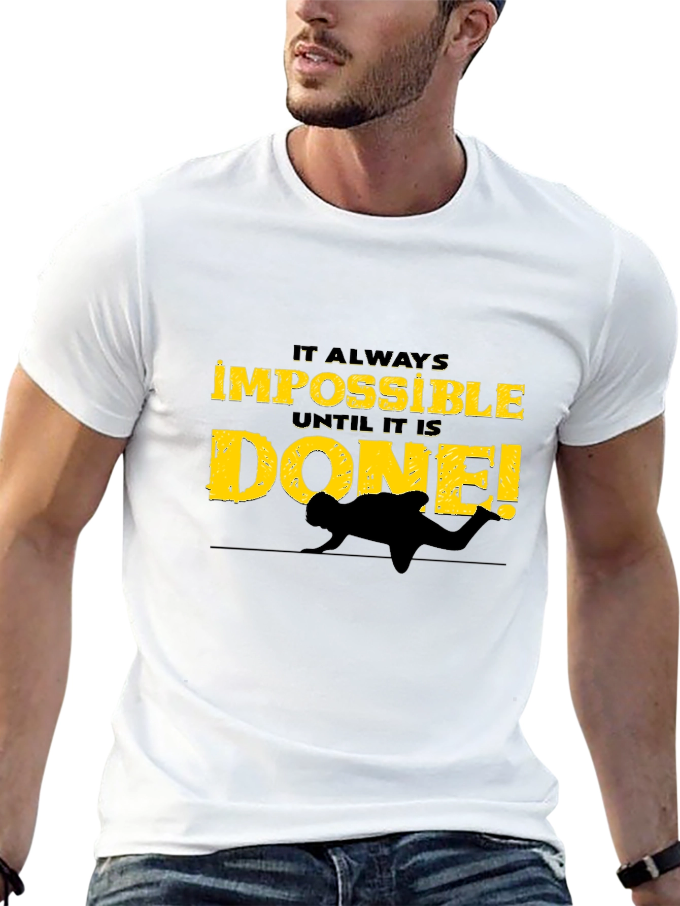 Impossible is Done Black Graphic Tee