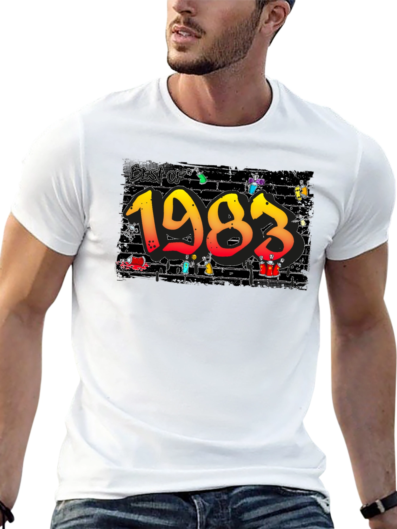 Best of 1983 Black Graphic Tee