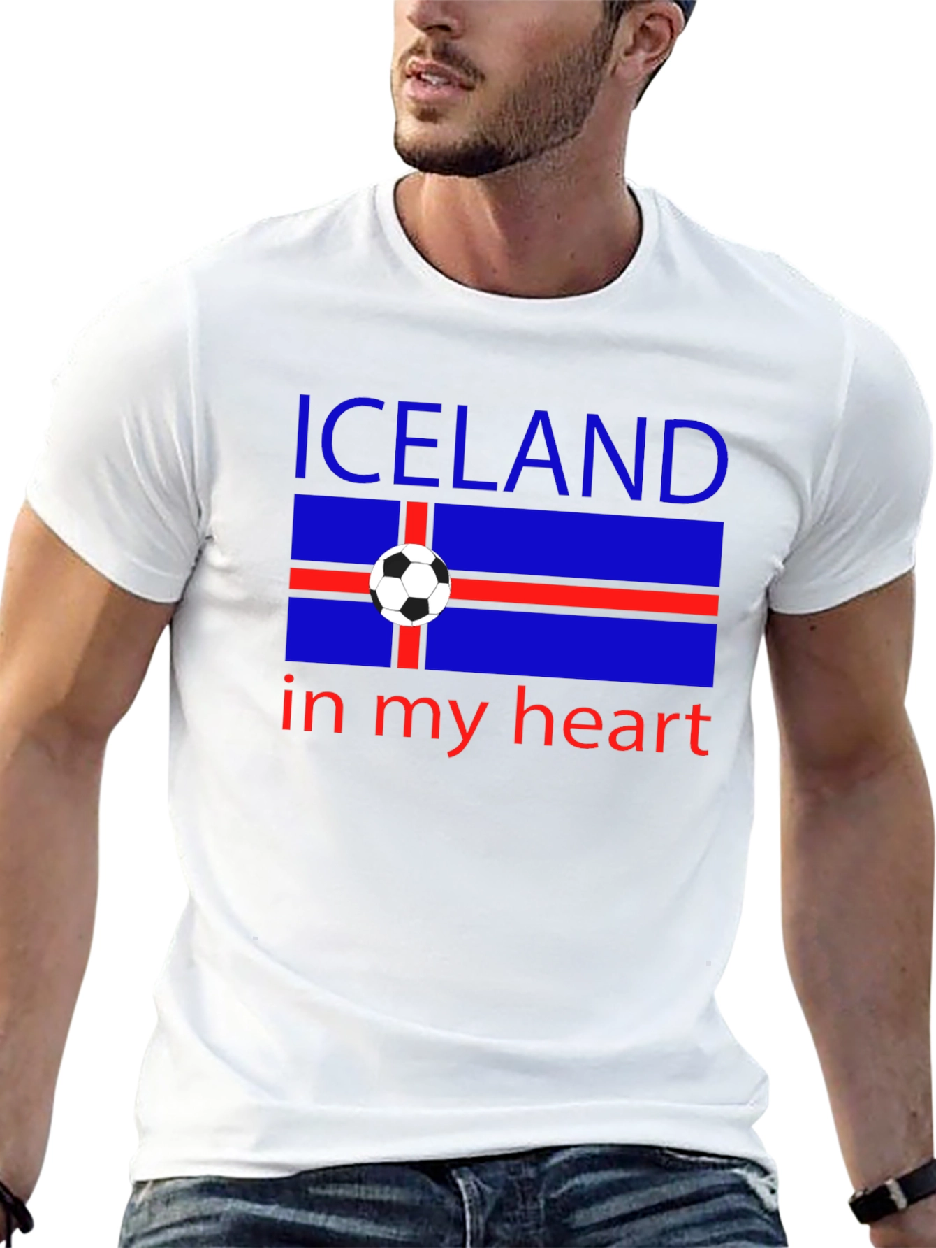 Iceland in My Heart Soccer T-Shirt