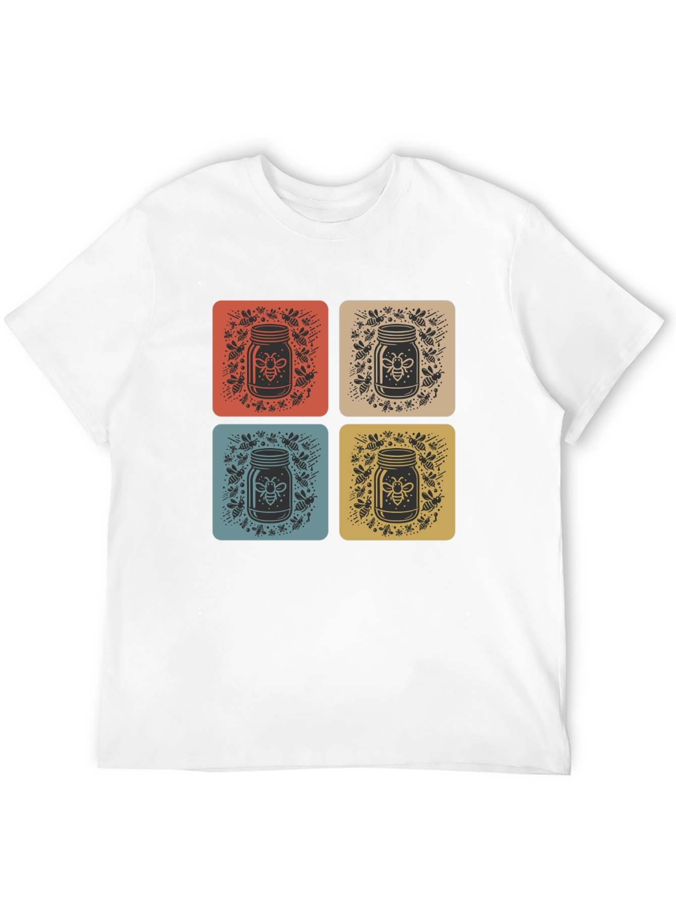 Retro Bee Honey Jar Graphic Tee