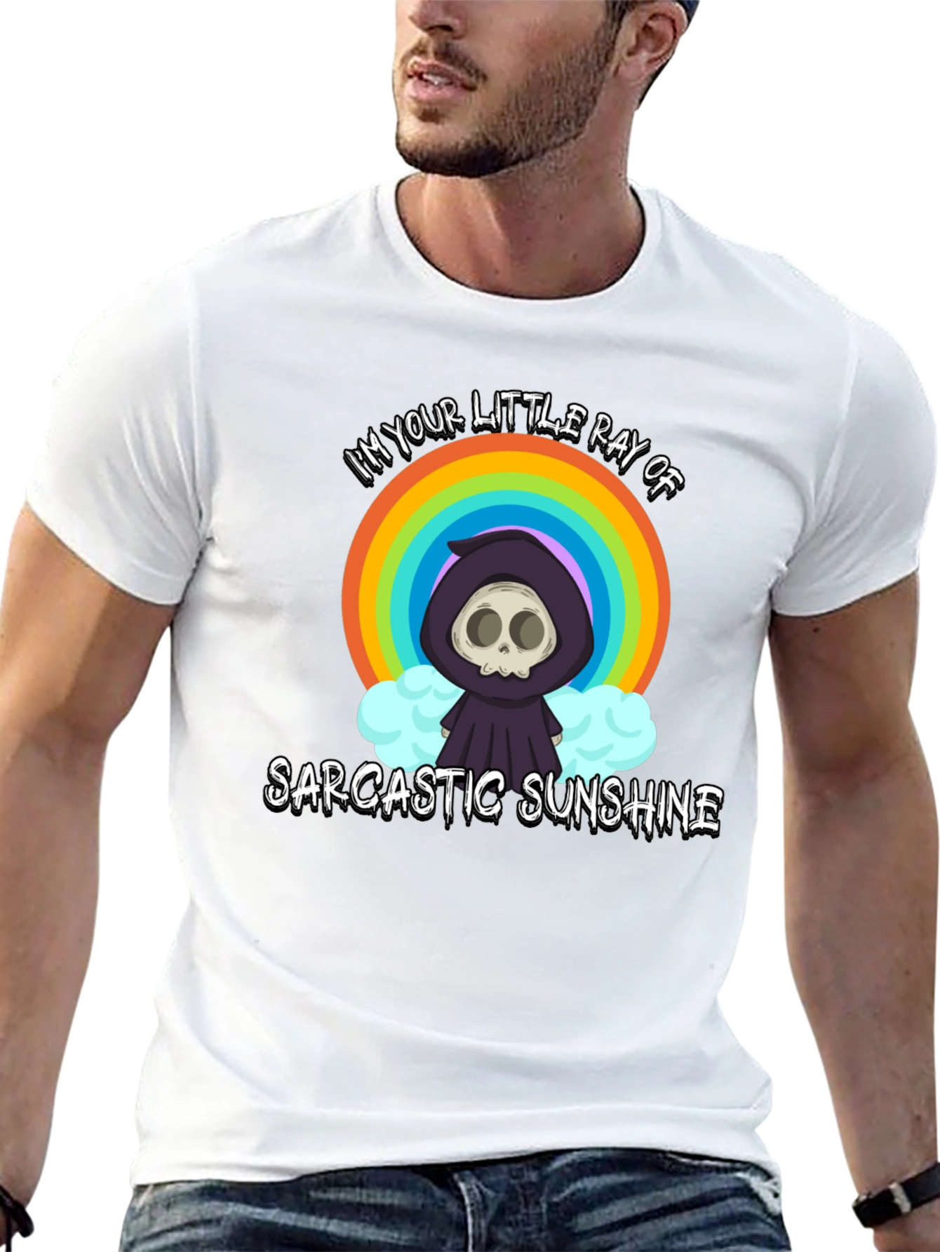 Sarcastic Sunshine Graphic Tee - Black