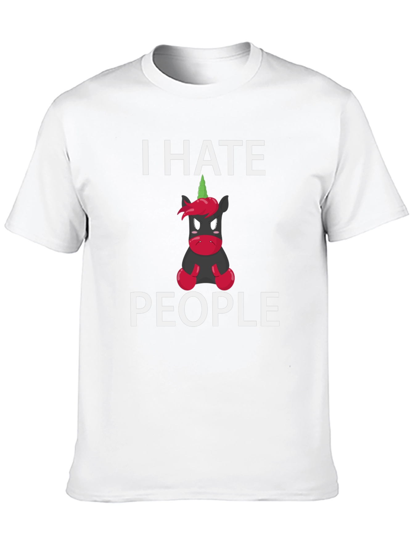 I Hate People Unicorn Graphic T-Shirt