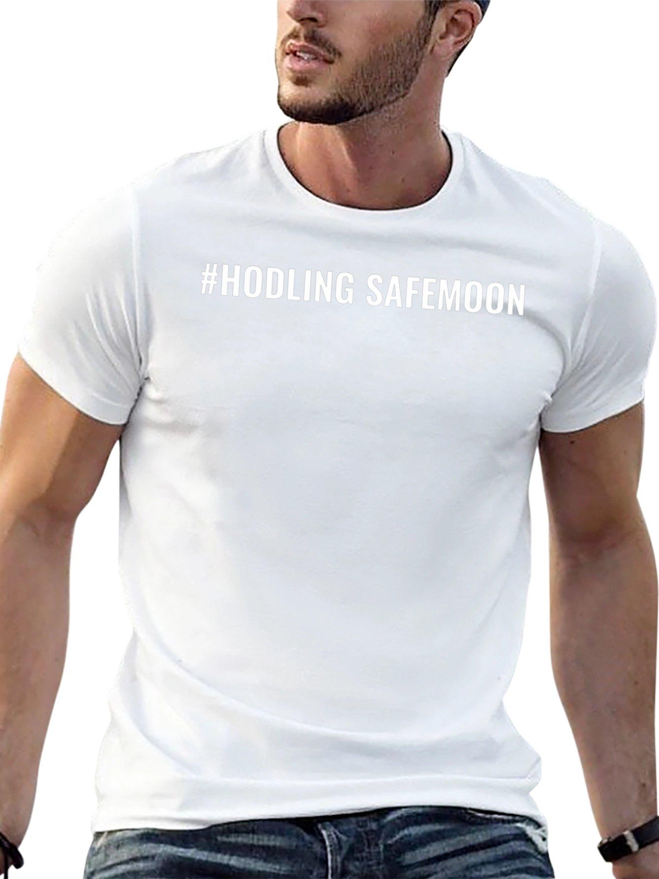 #HODLING SAFEMOON Black T-Shirt