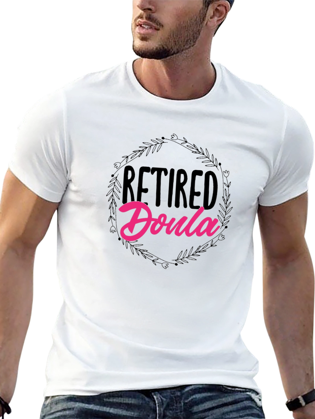 Retired Doula Black T-Shirt