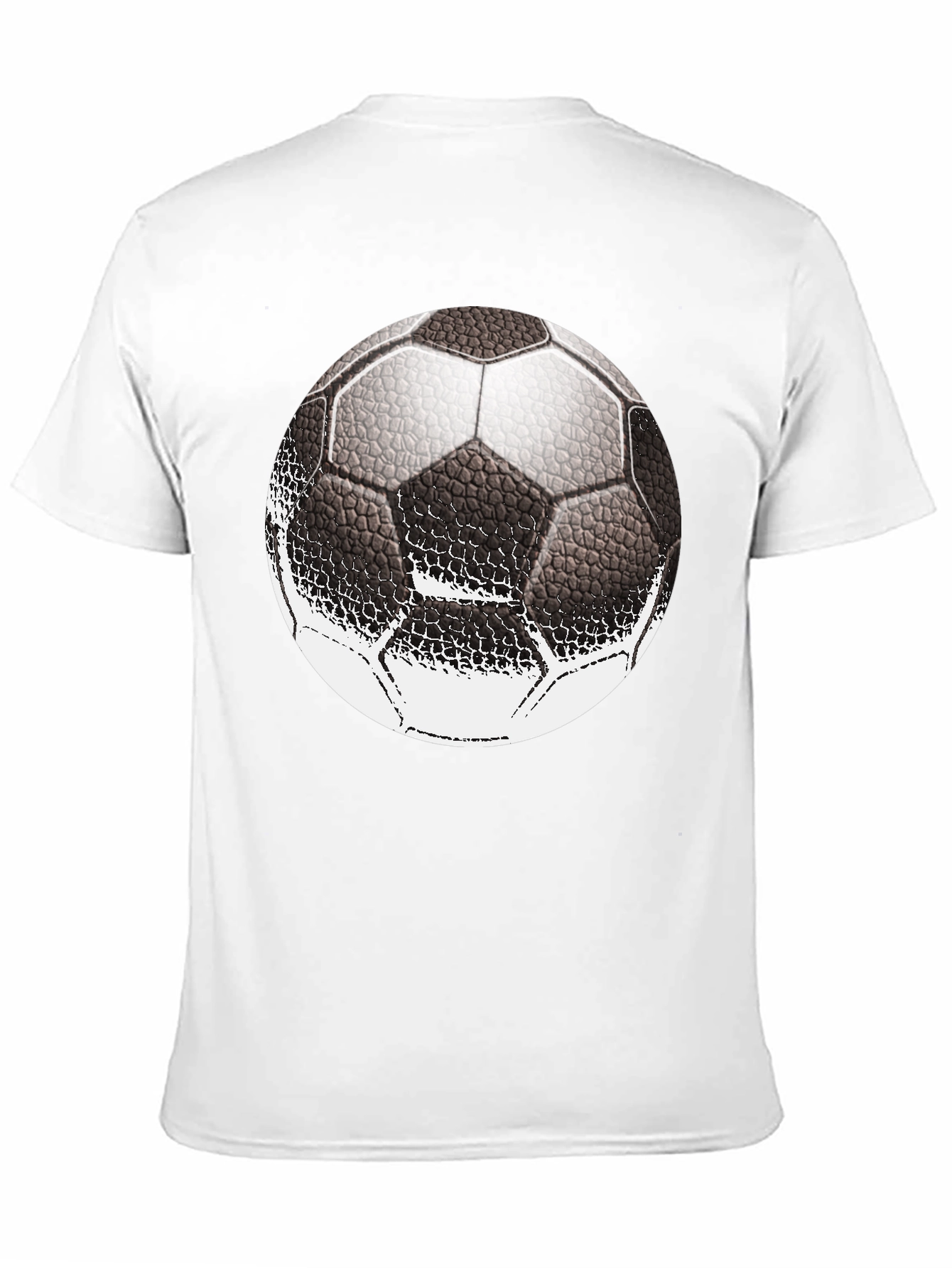 Soccer Ball Graphic Print Black T-Shirt