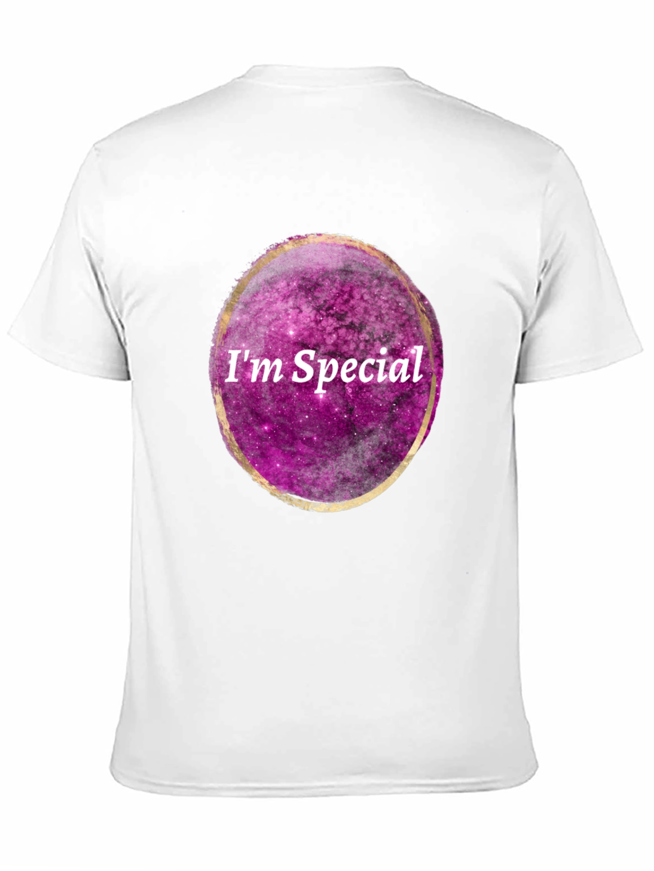 Im Special Galaxy Print Black T-Shirt