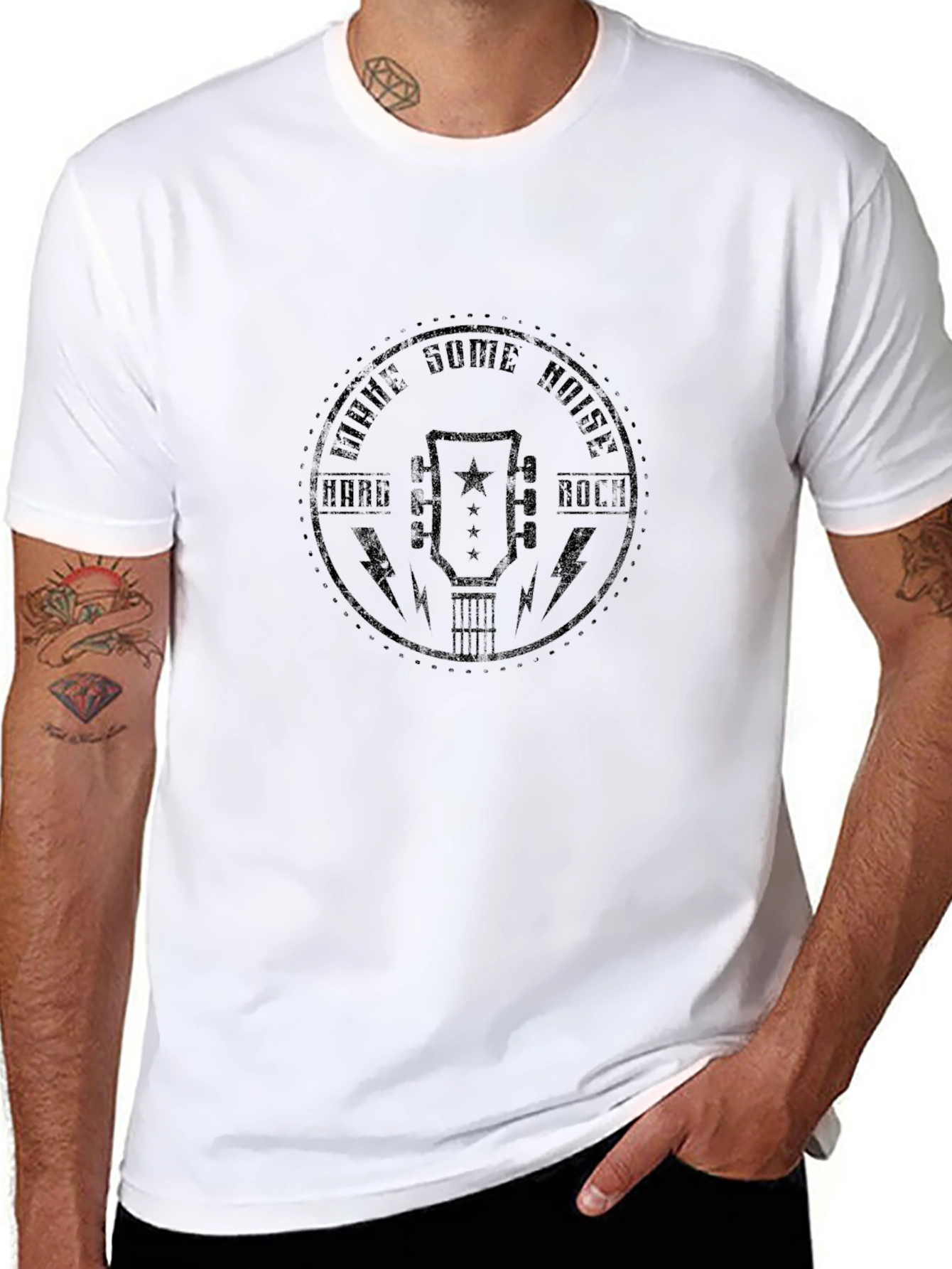 Hard Rock Guitar T-Shirt - Make Some Noise