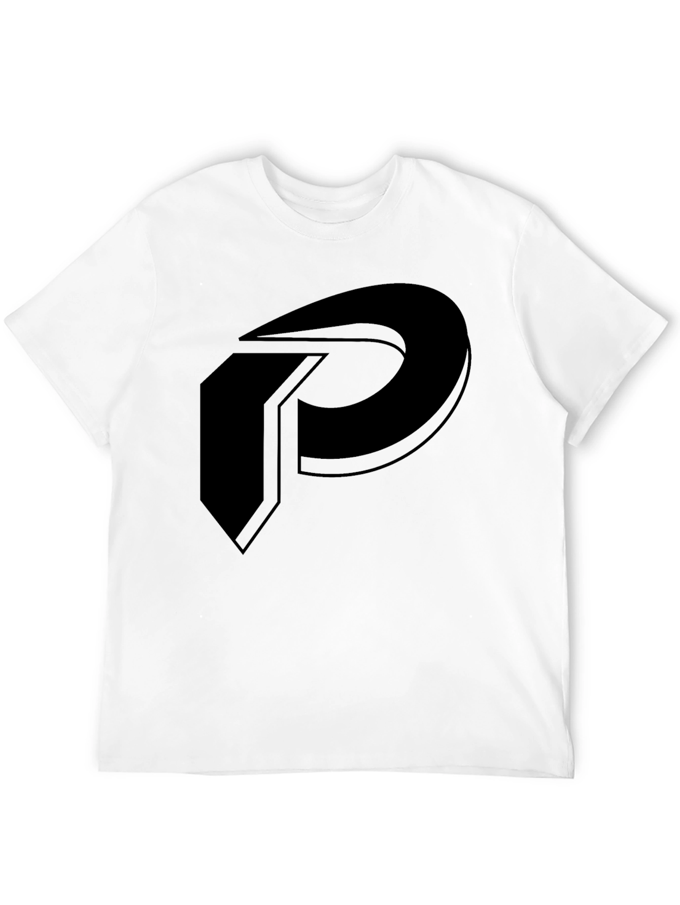 Bold P Logo Black T-Shirt - Modern and Stylish