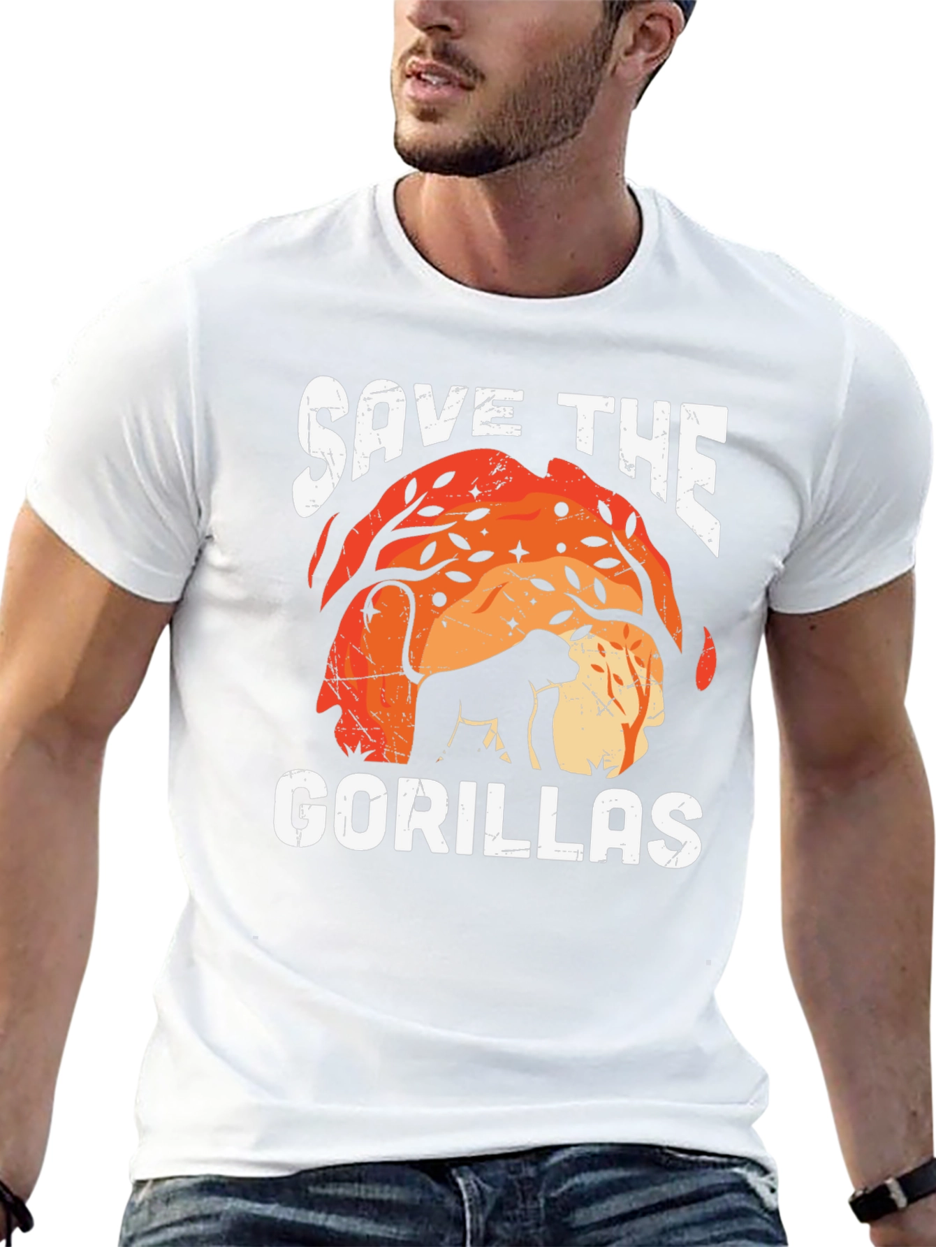 Save The Gorillas Graphic Tee