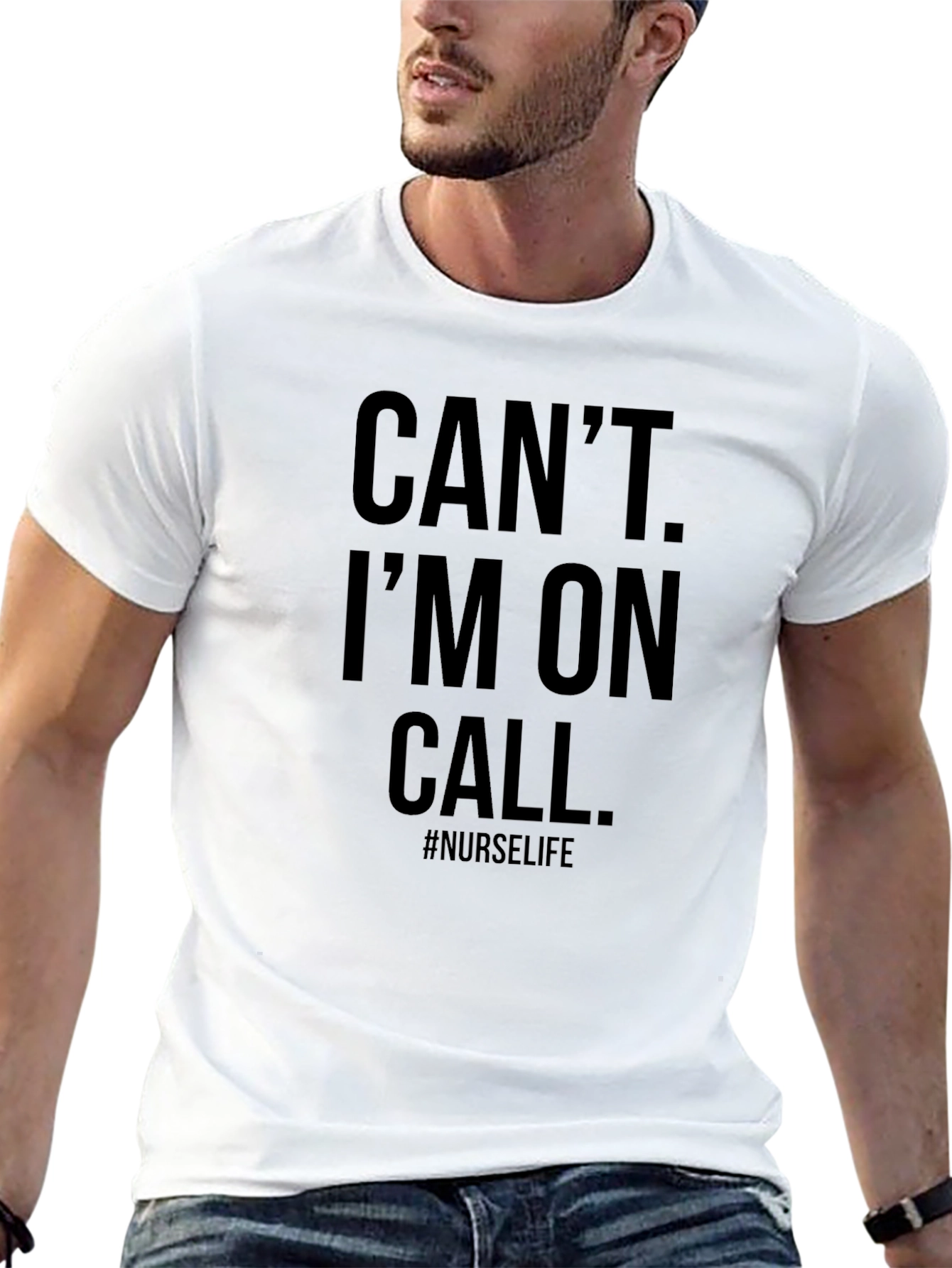 Cant Im On Call Nurse Life Black T-Shirt