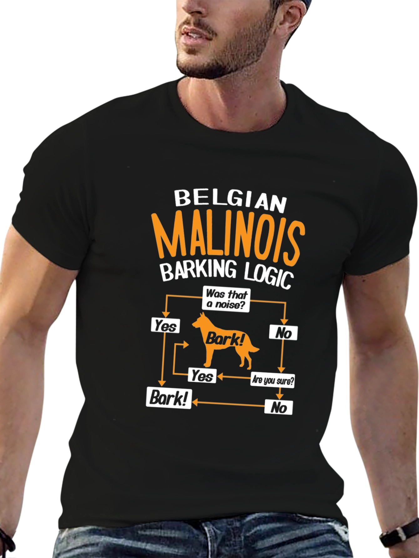 Belgian Malinois Barking Logic T-Shirt
