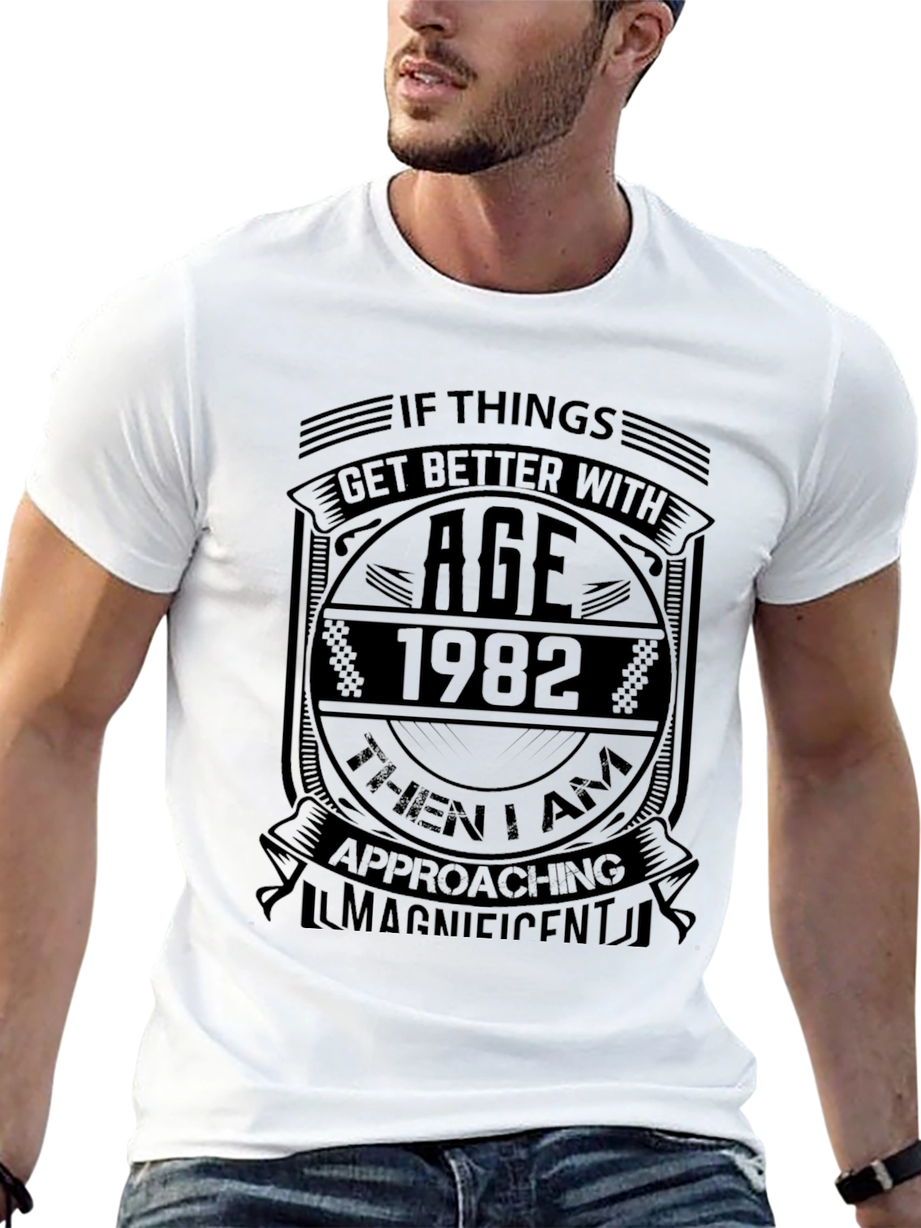 1982 Birthday T-Shirt: Age Improves Excellence