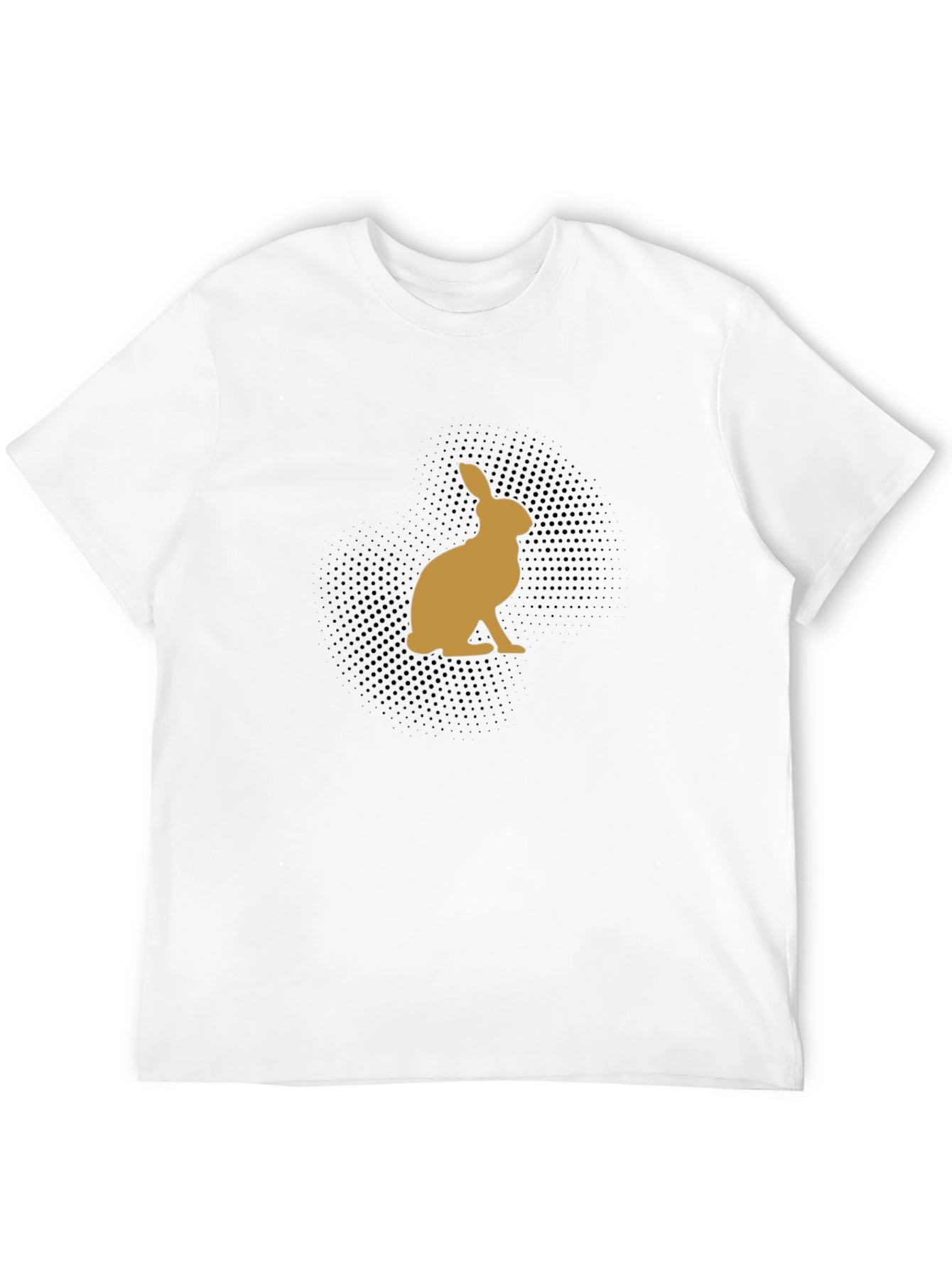 Rabbit Silhouette Black T-Shirt