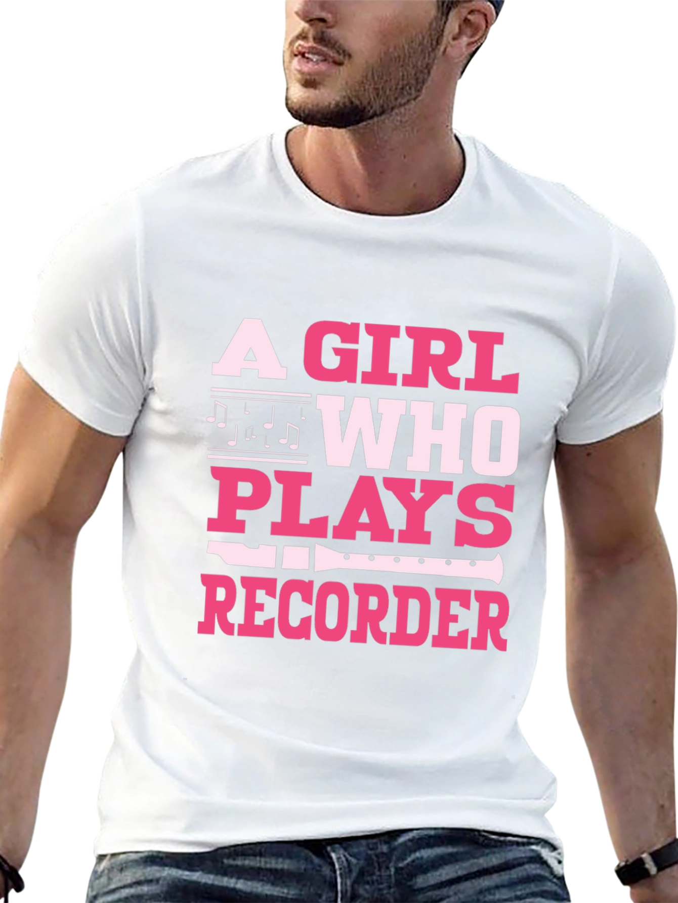 A Girl Who Plays Recorder T-Shirt