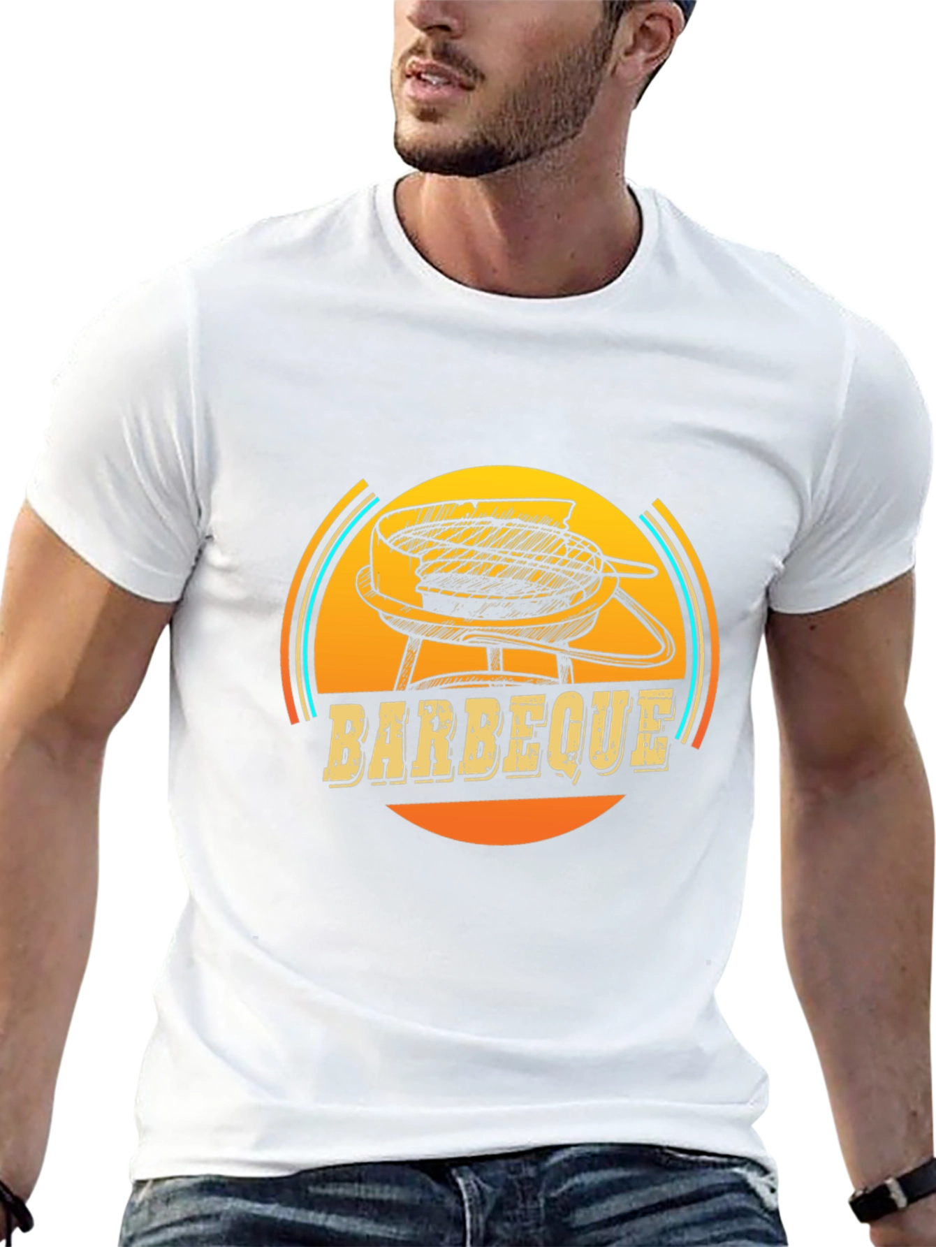 Barbecue Graphic T-Shirt - Black BBQ Grill Tee