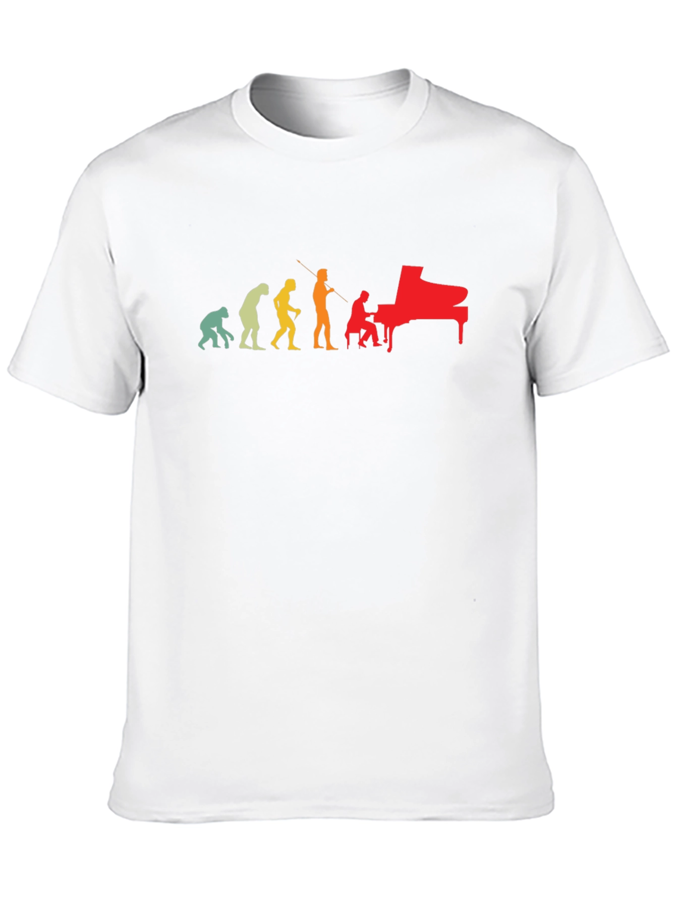 Piano Evolution Graphic T-Shirt - Musician Gift